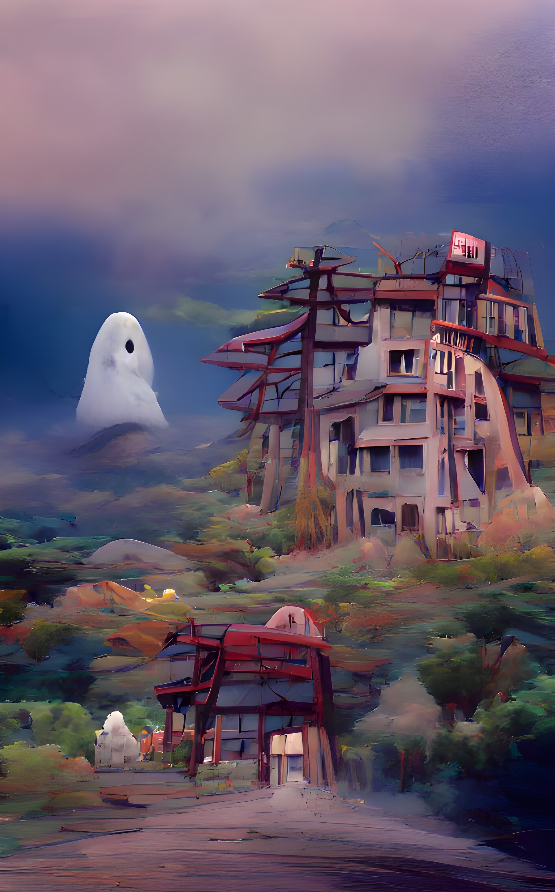 ArtStation - Dream#3 The Abandoned Town
