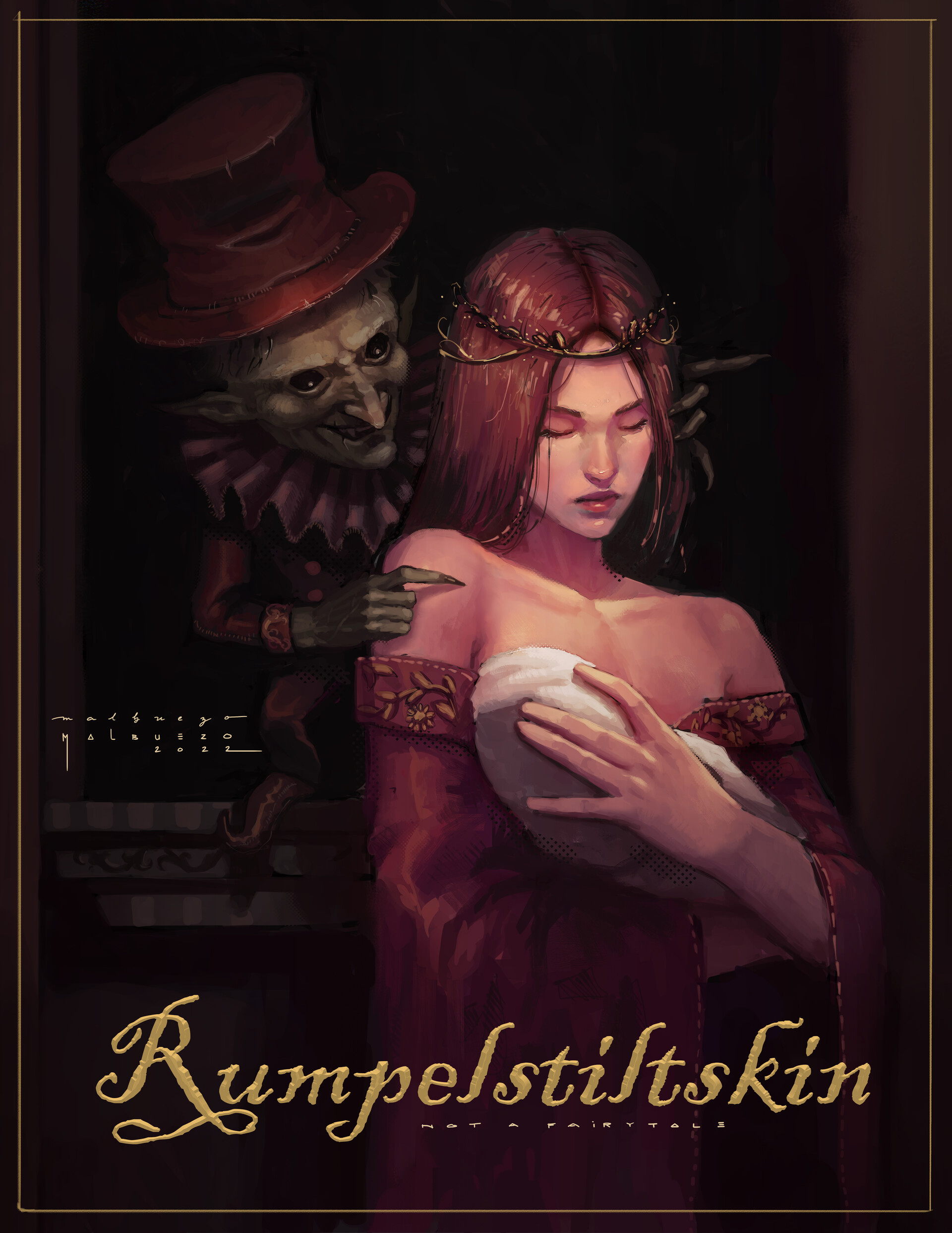 ArtStation Rumpelstiltskin fan art cover (2022)