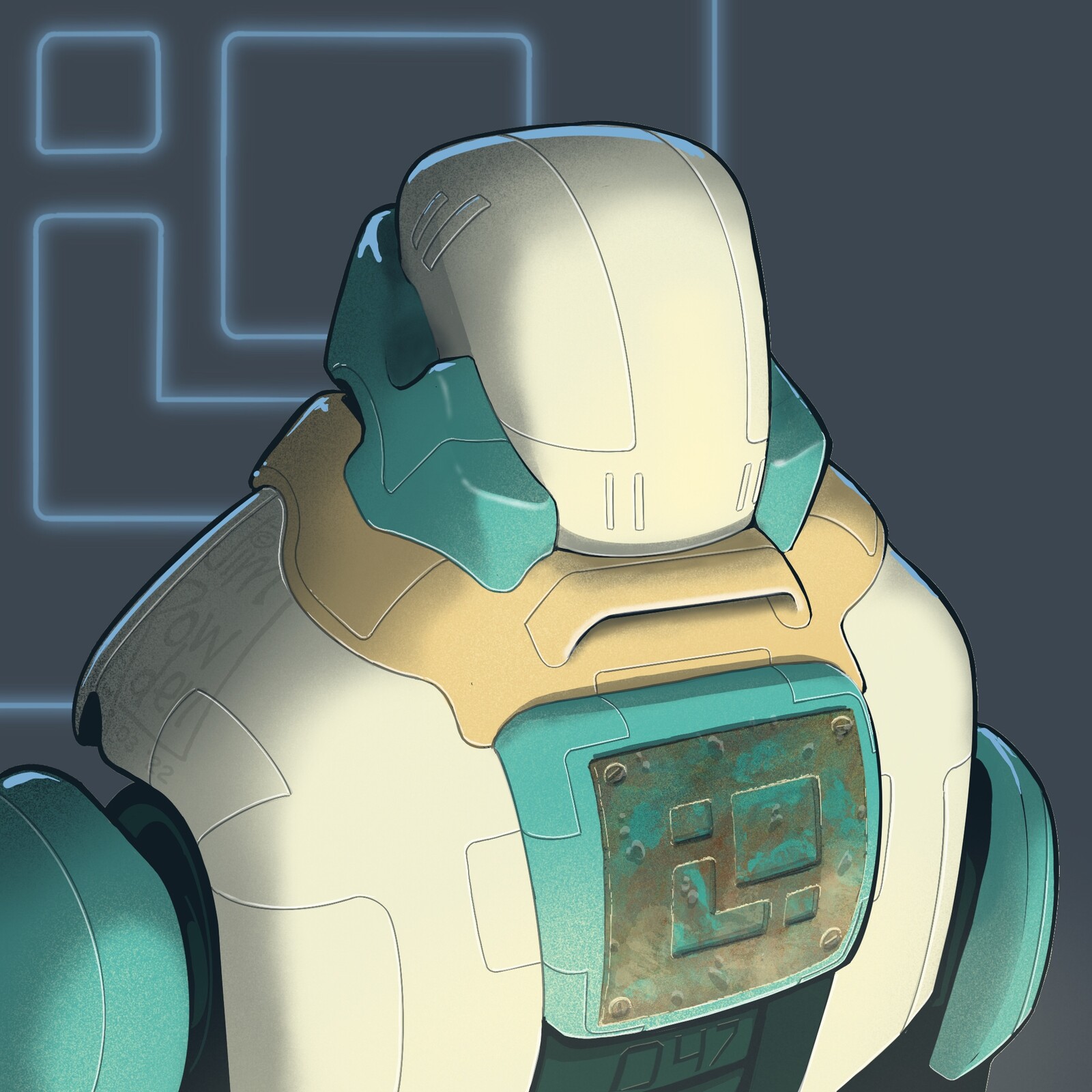 Robot Head 047