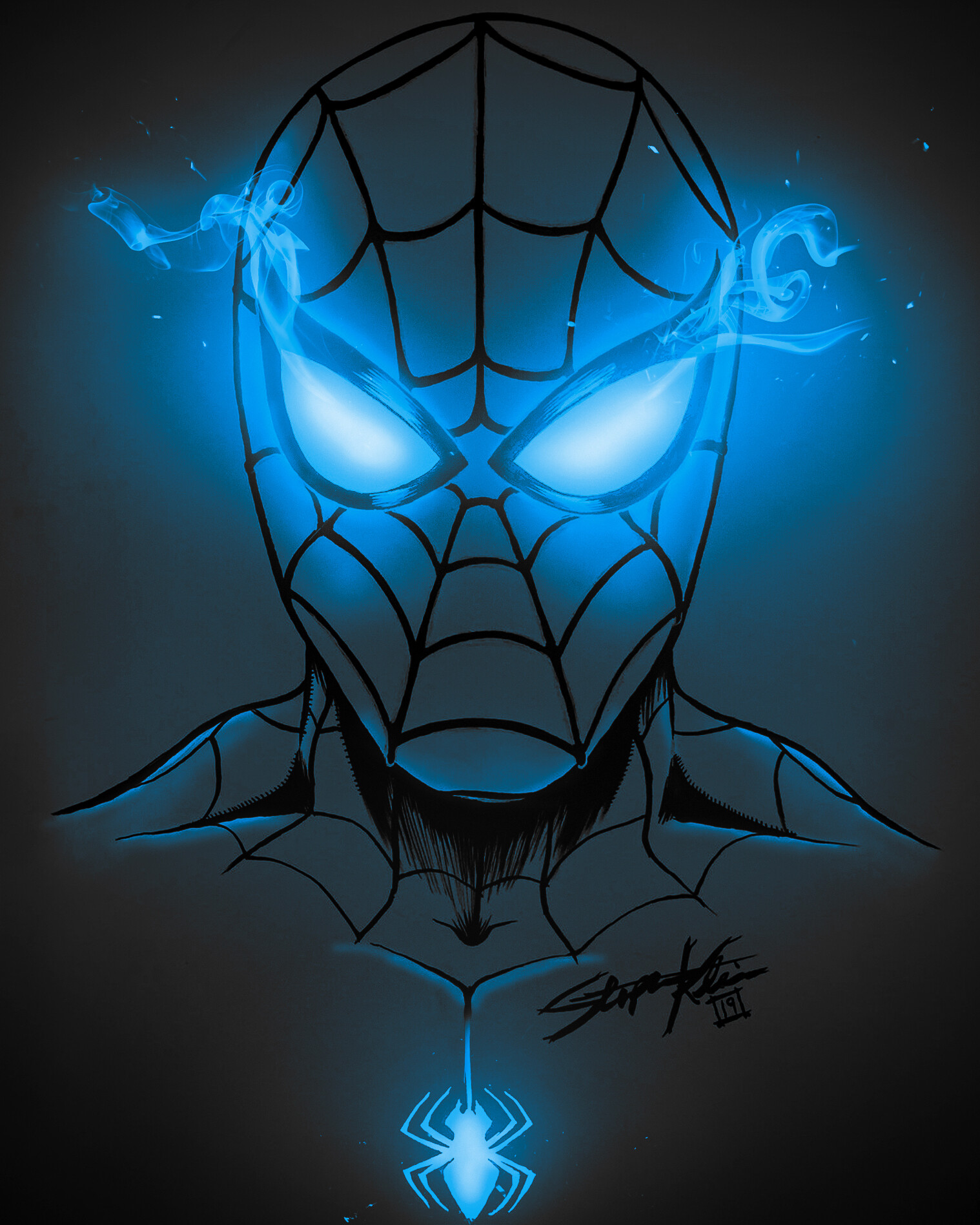Introducir 97 Imagen Spiderman Blue Background Abzlocalmx