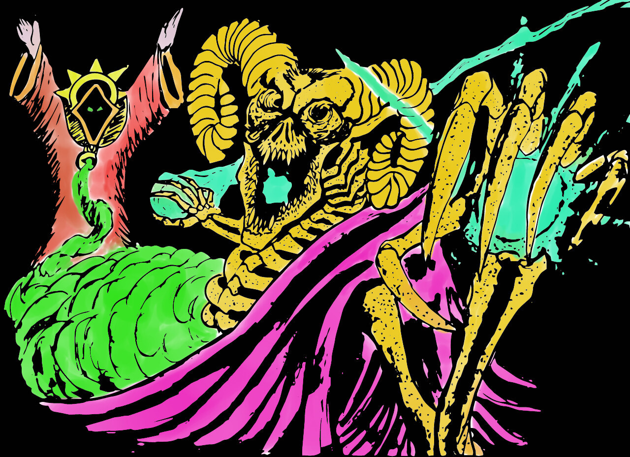 ArtStation undead demon summon