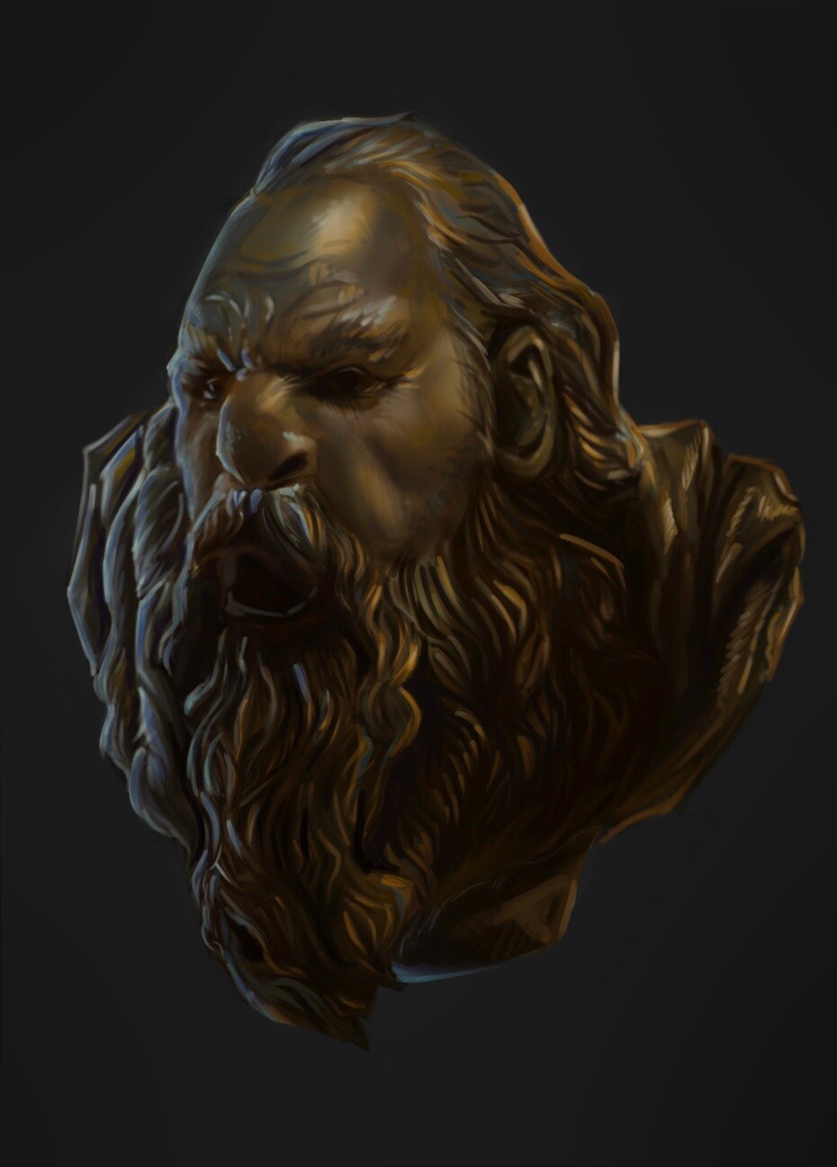 ArtStation - Dwarf sculpture study