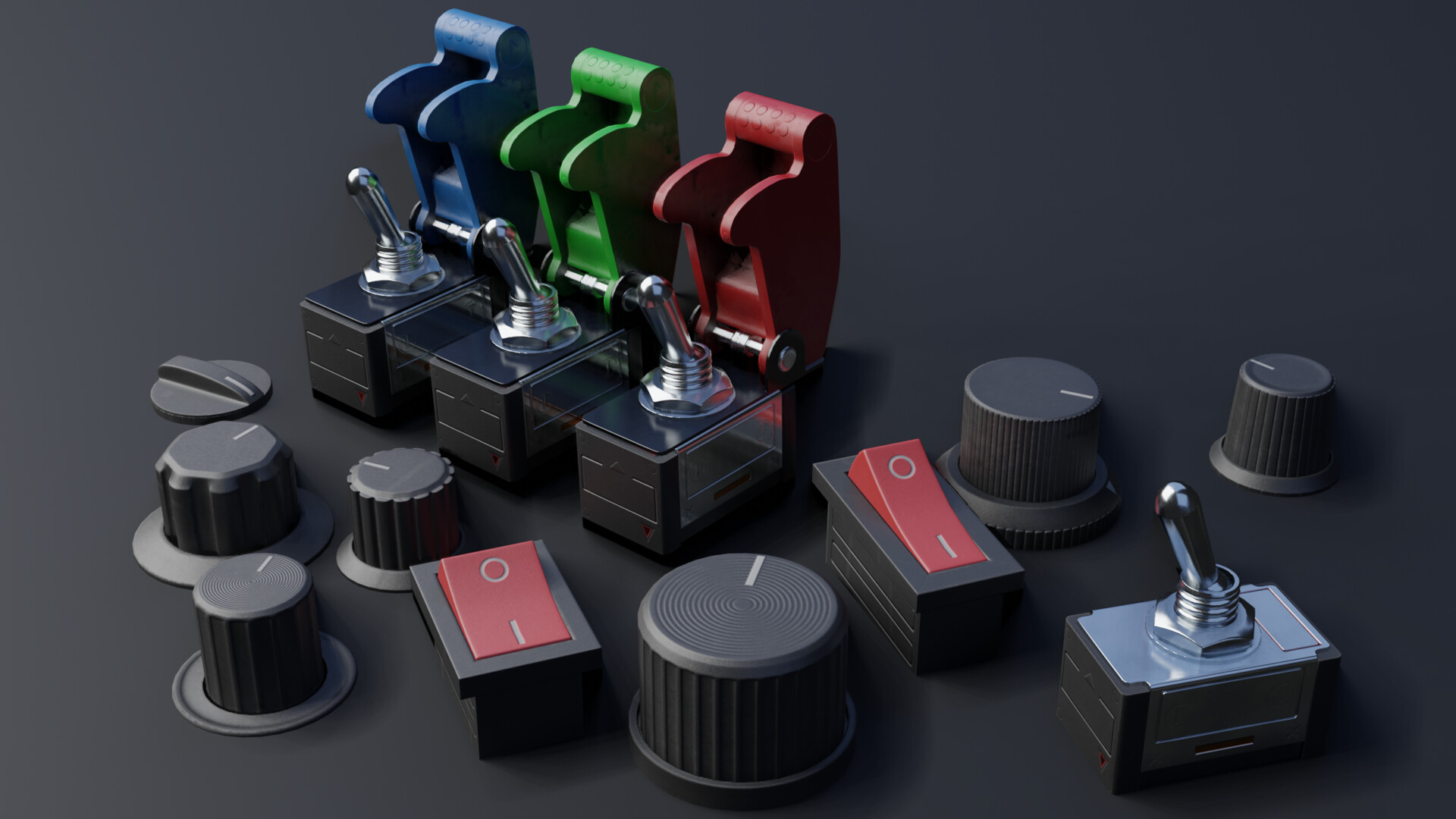 ArtStation Aircraft Knobs And Switches