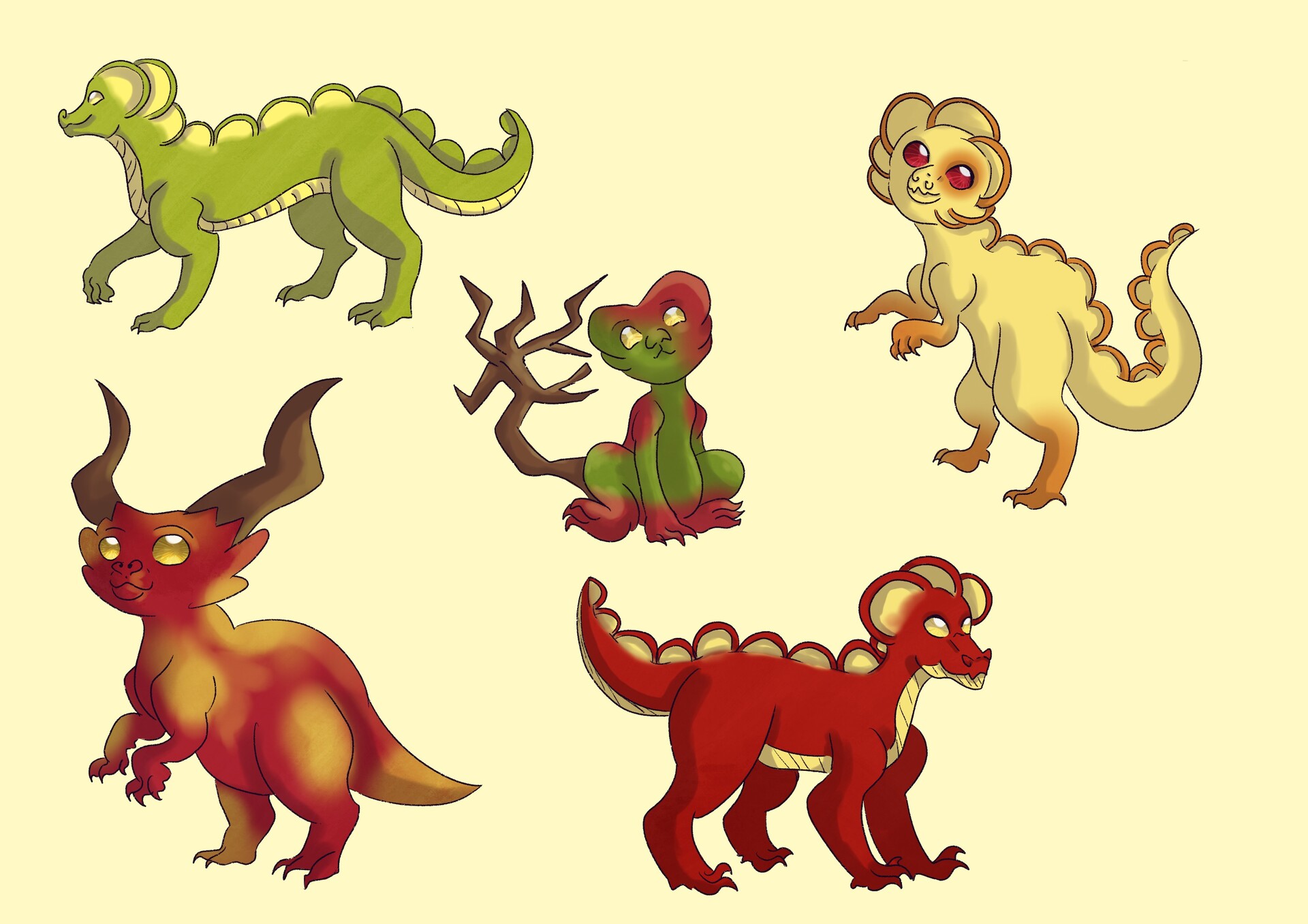 ArtStation Apple Dragon concepts