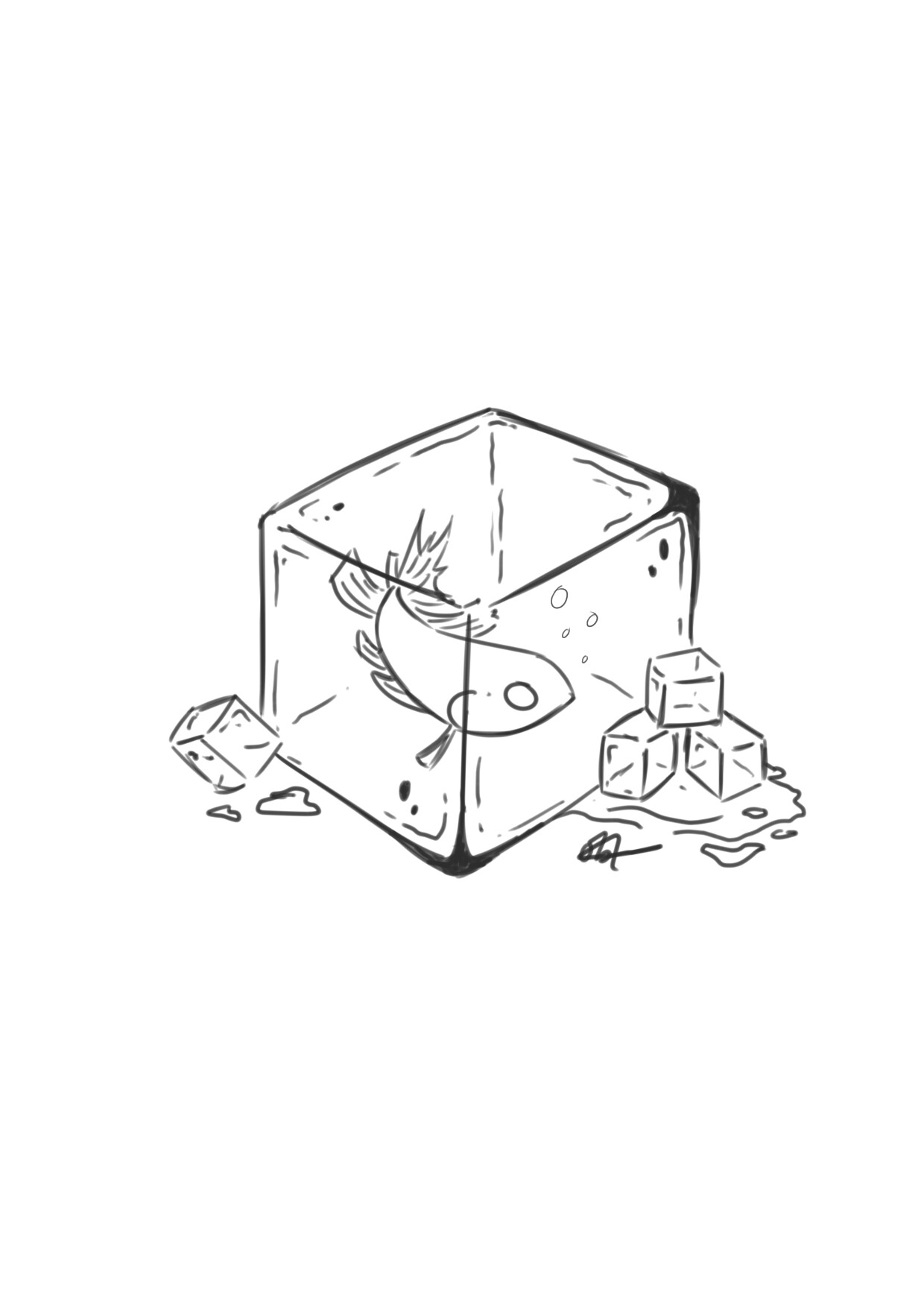 ArtStation frozen fish