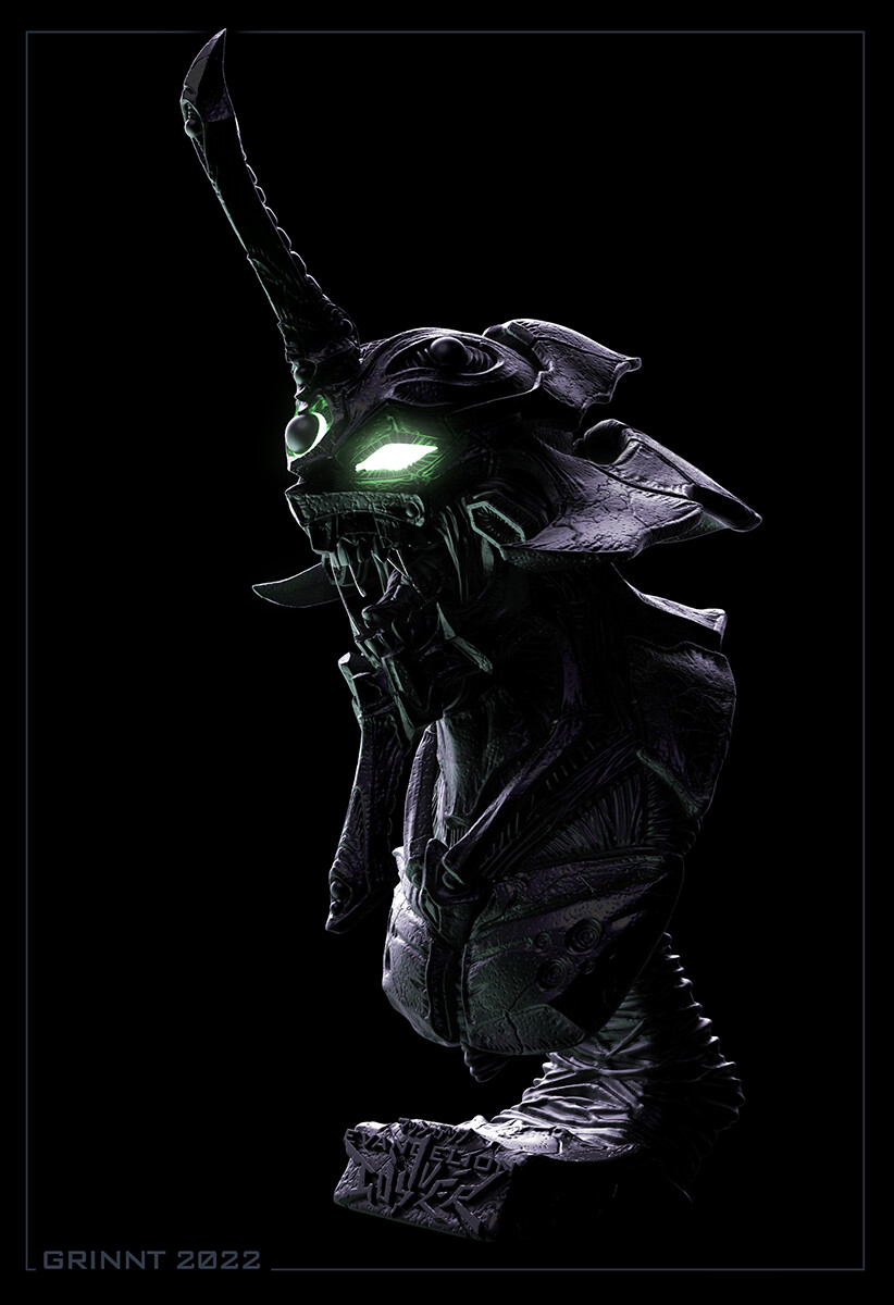 Grin NT - Mash-up of Eva-01 and Guyver