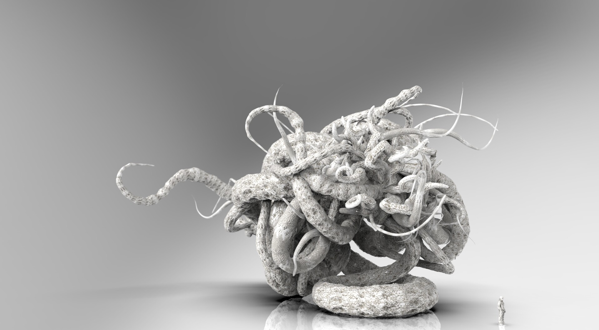 ArtStation - Tentacle Creature, image size:1918x1058