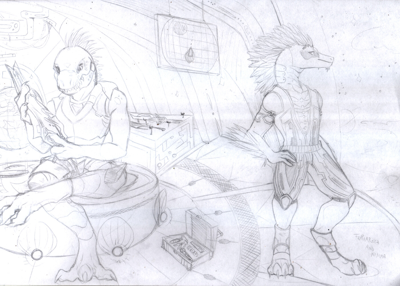 WIP 1 - Pencil sketch