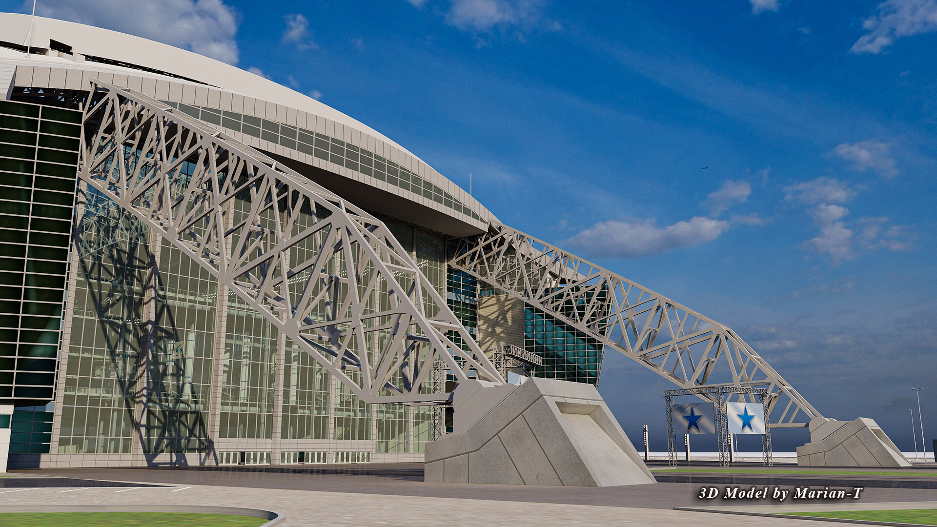 ArtStation - AT&T Stadium Dallas-Texas USA 3d model