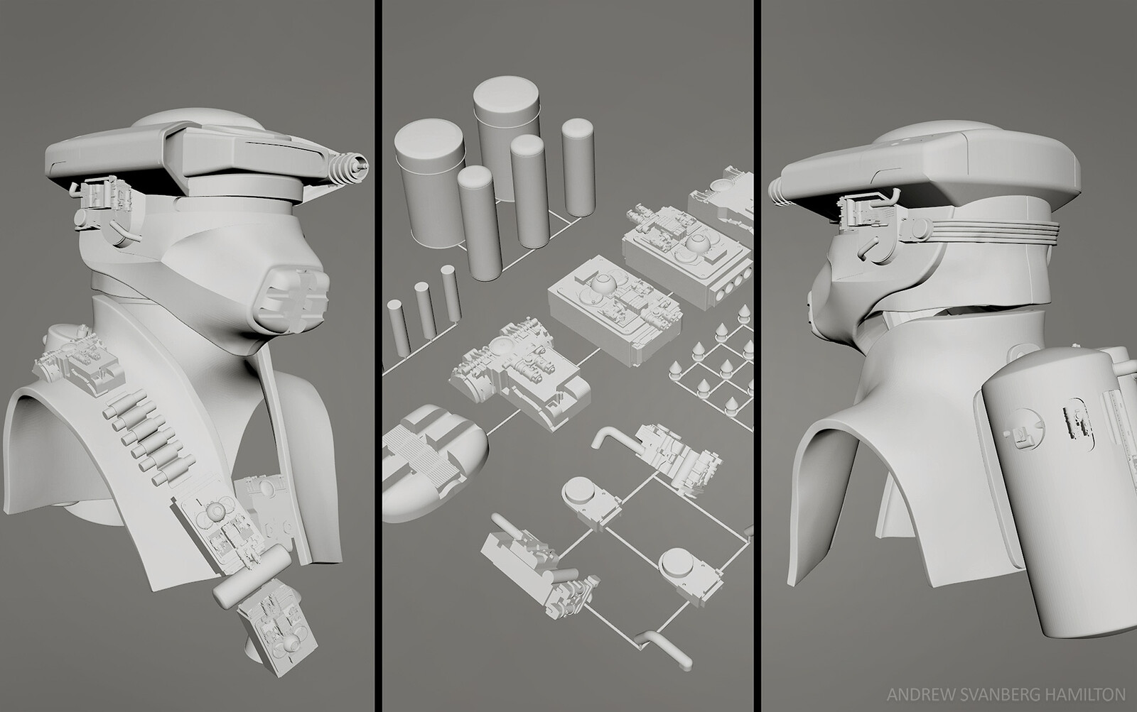Creating hard surface parts in 3D and preparing for printing 