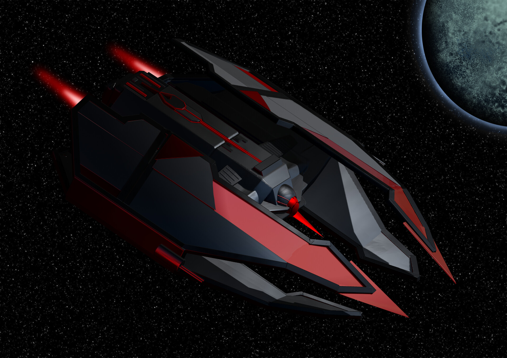 ArtStation Final Year Project Fury Class Interceptor Redesign