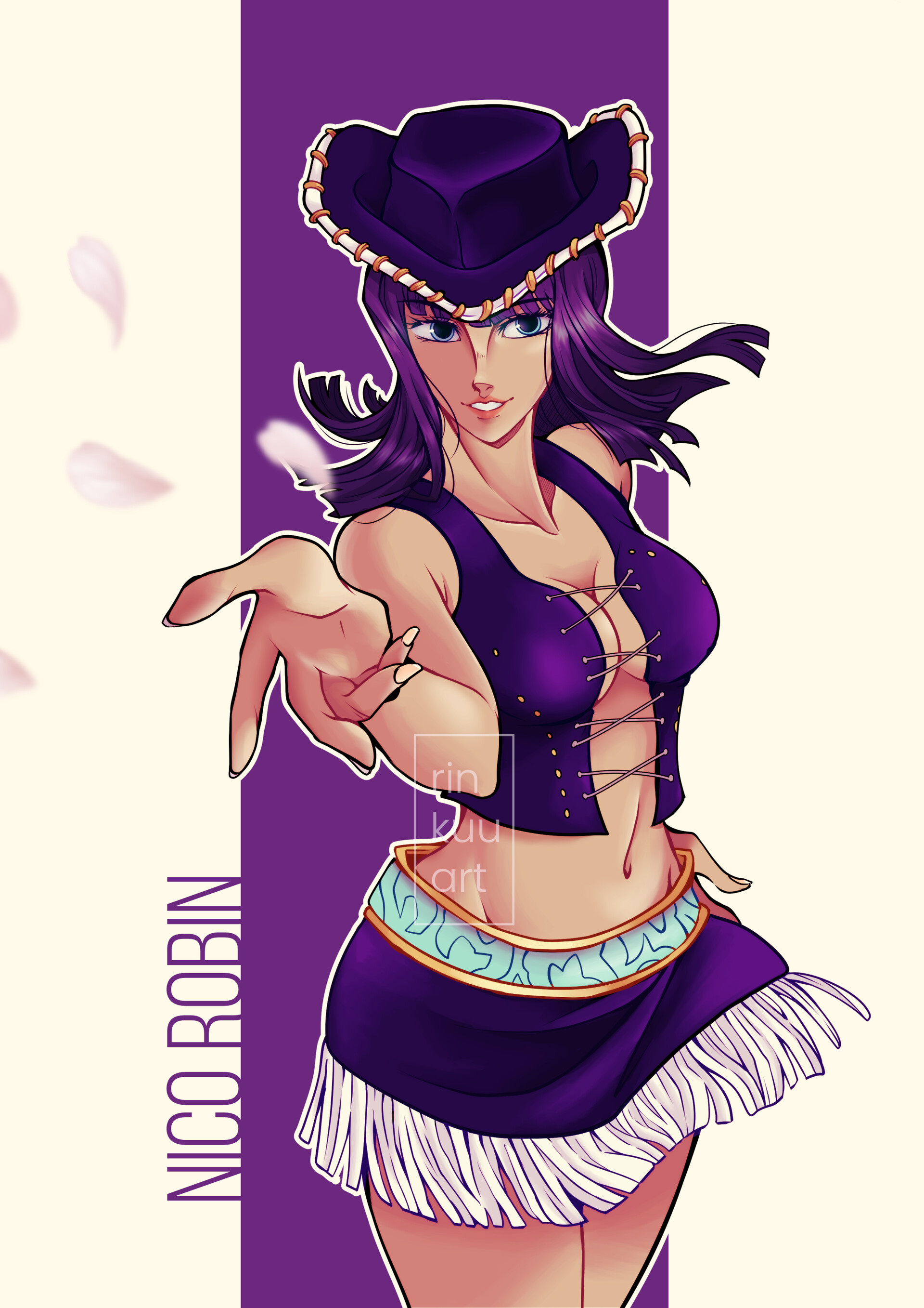 Marta Hernández (Rinkuu) - Nico Robin - One Piece fan art