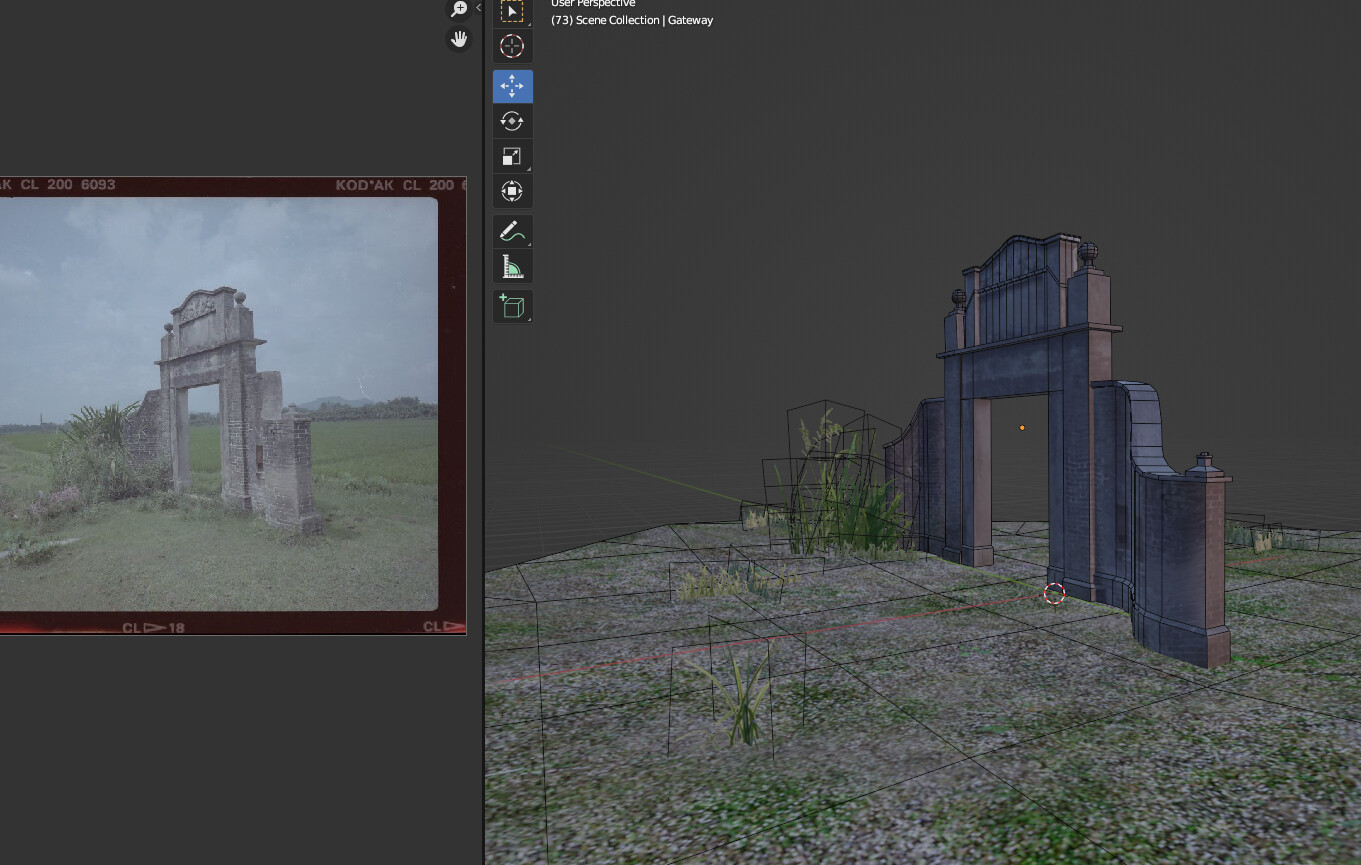 modeling/texturing from reference