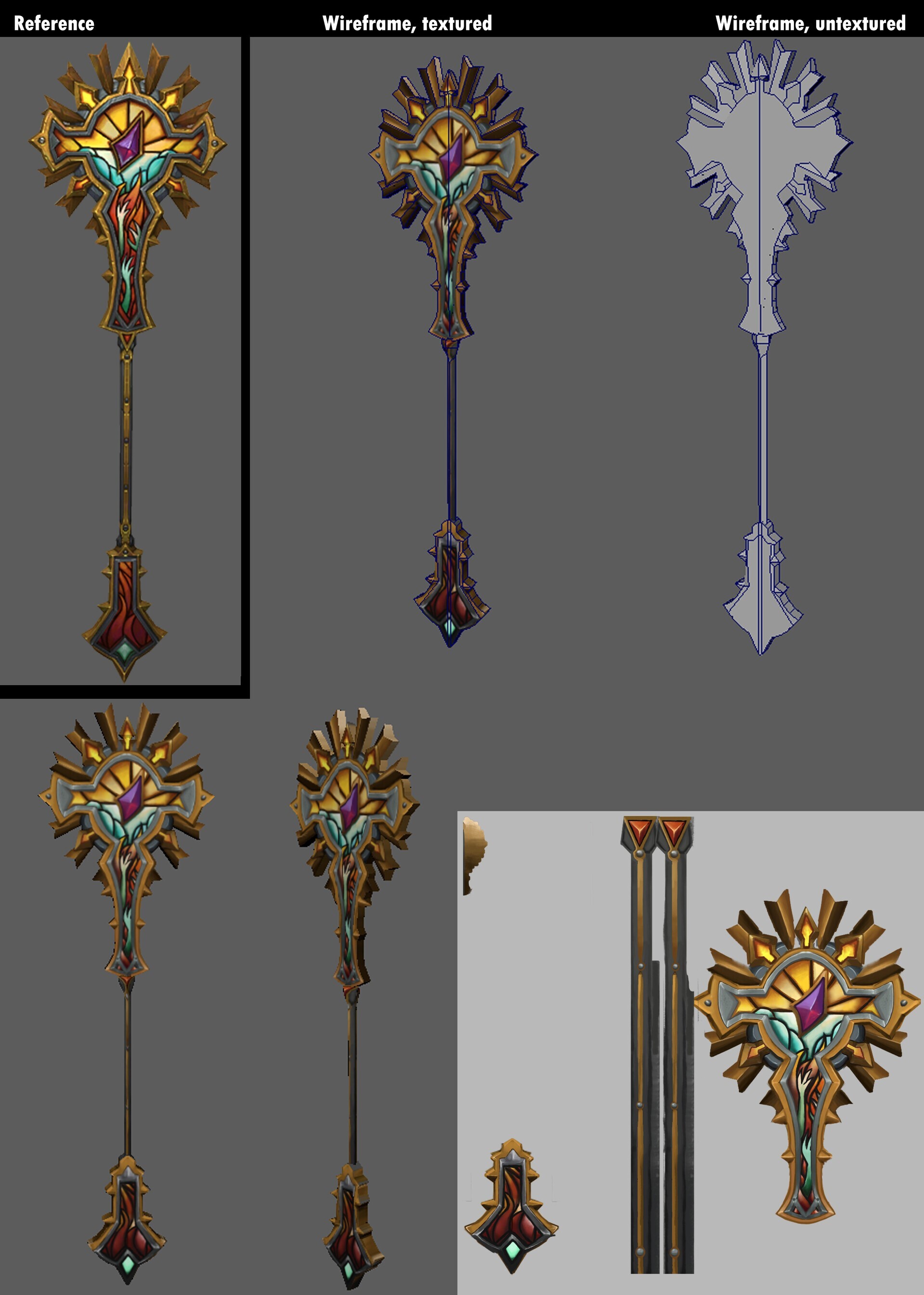 ArtStation - WoW Style Priest Weapon