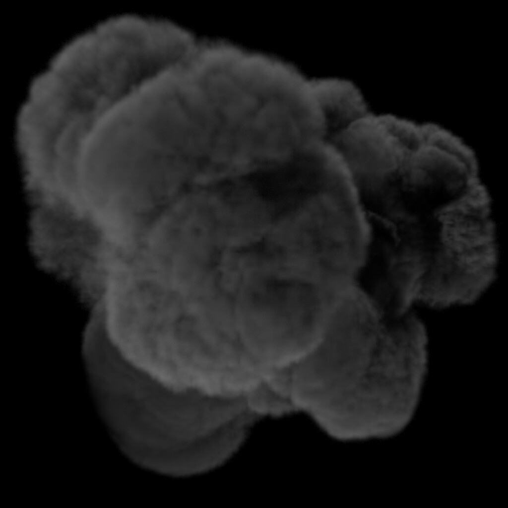 Smoke Sim Render -  Frame 90