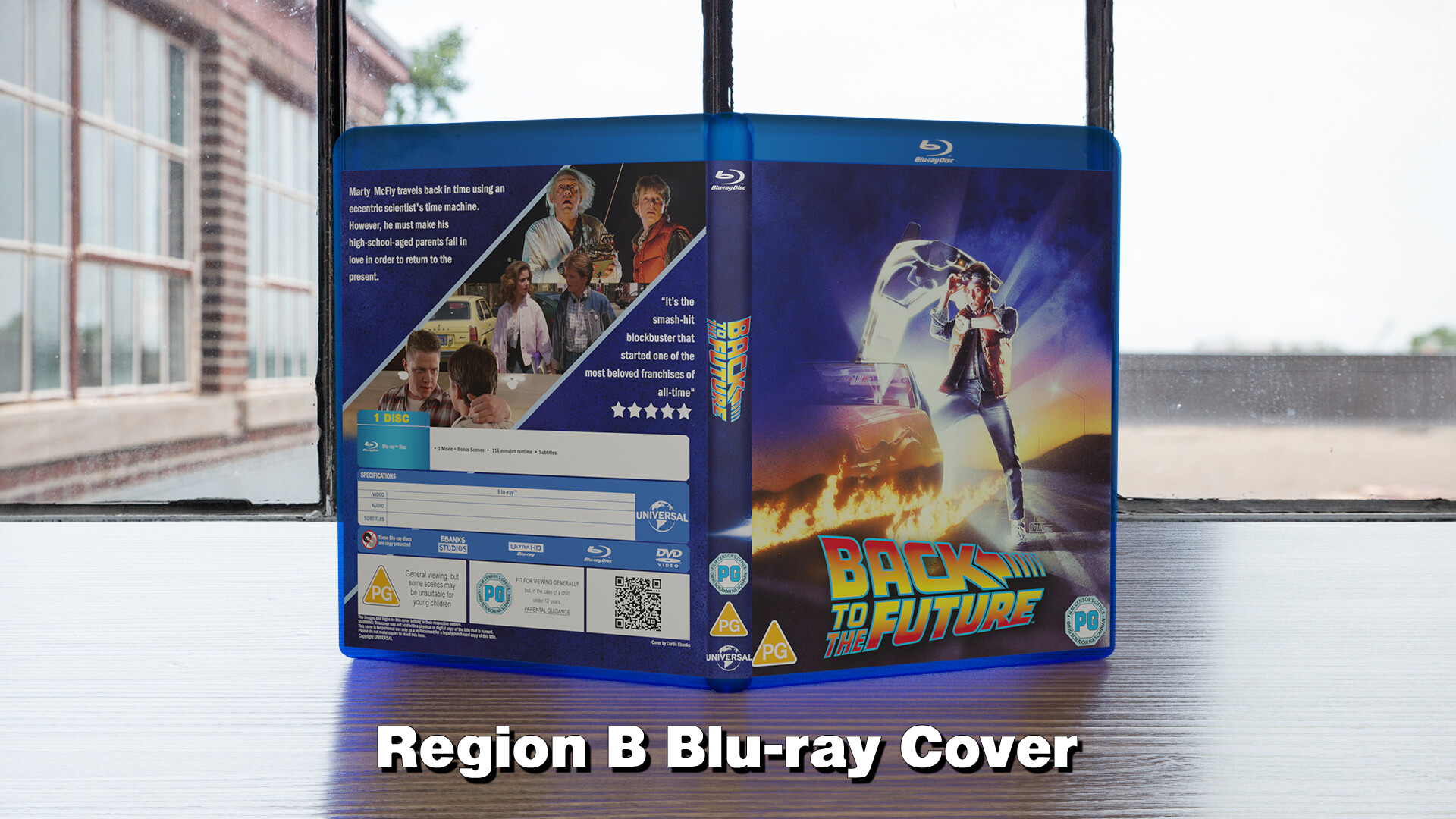 ArtStation - Back to the Future Custom Blu-ray Cover
