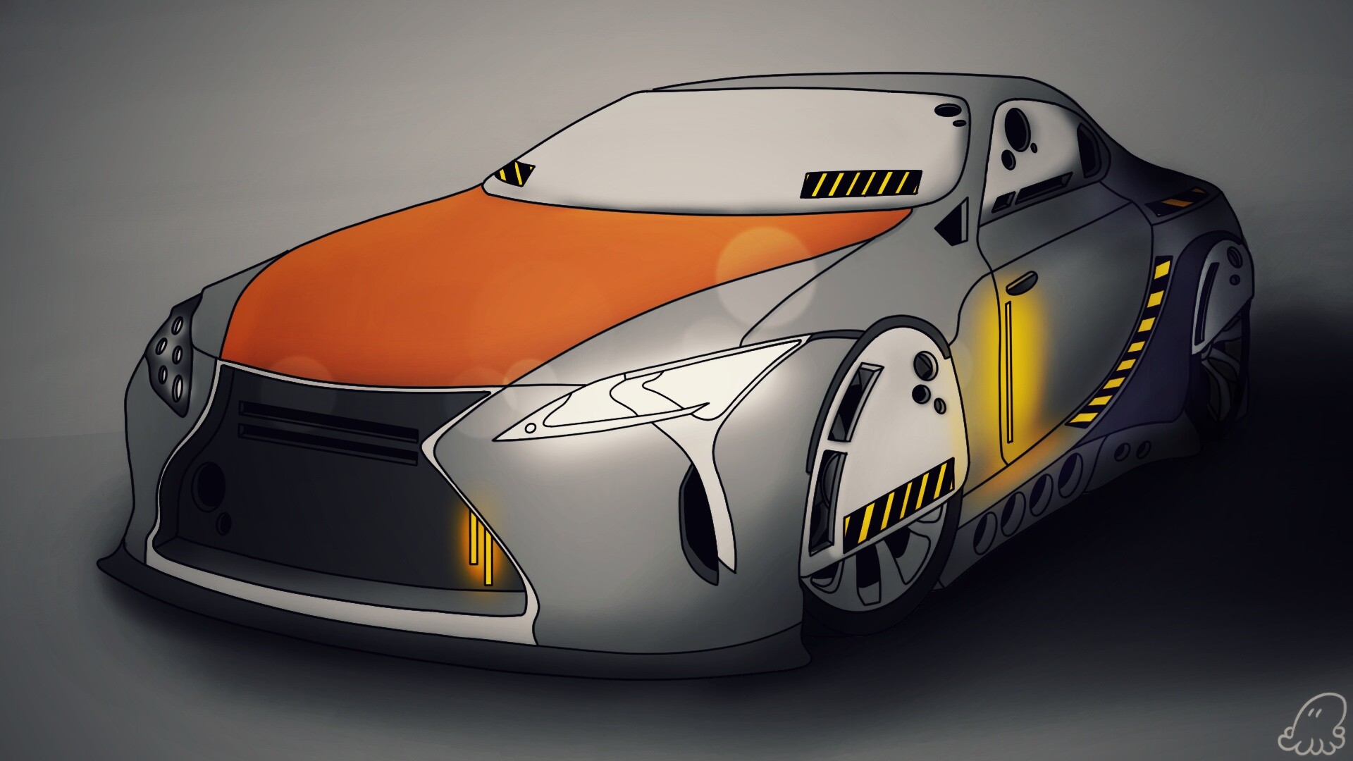 ArtStation cyberpunk esc Lexus LFA