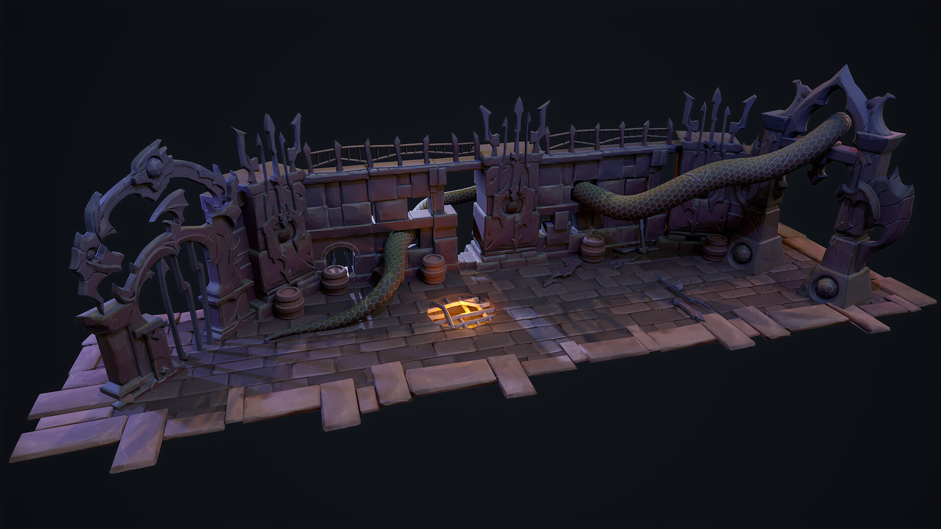 ArtStation Dungeon without dragons.(stylized)