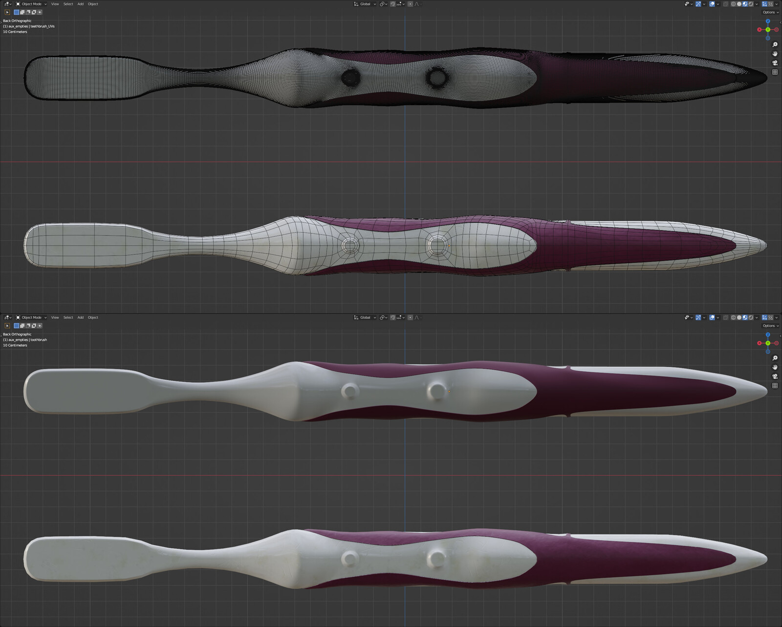 Highpoly to lowpoly comparison (the applied material have the baked normal map from the highpoly)