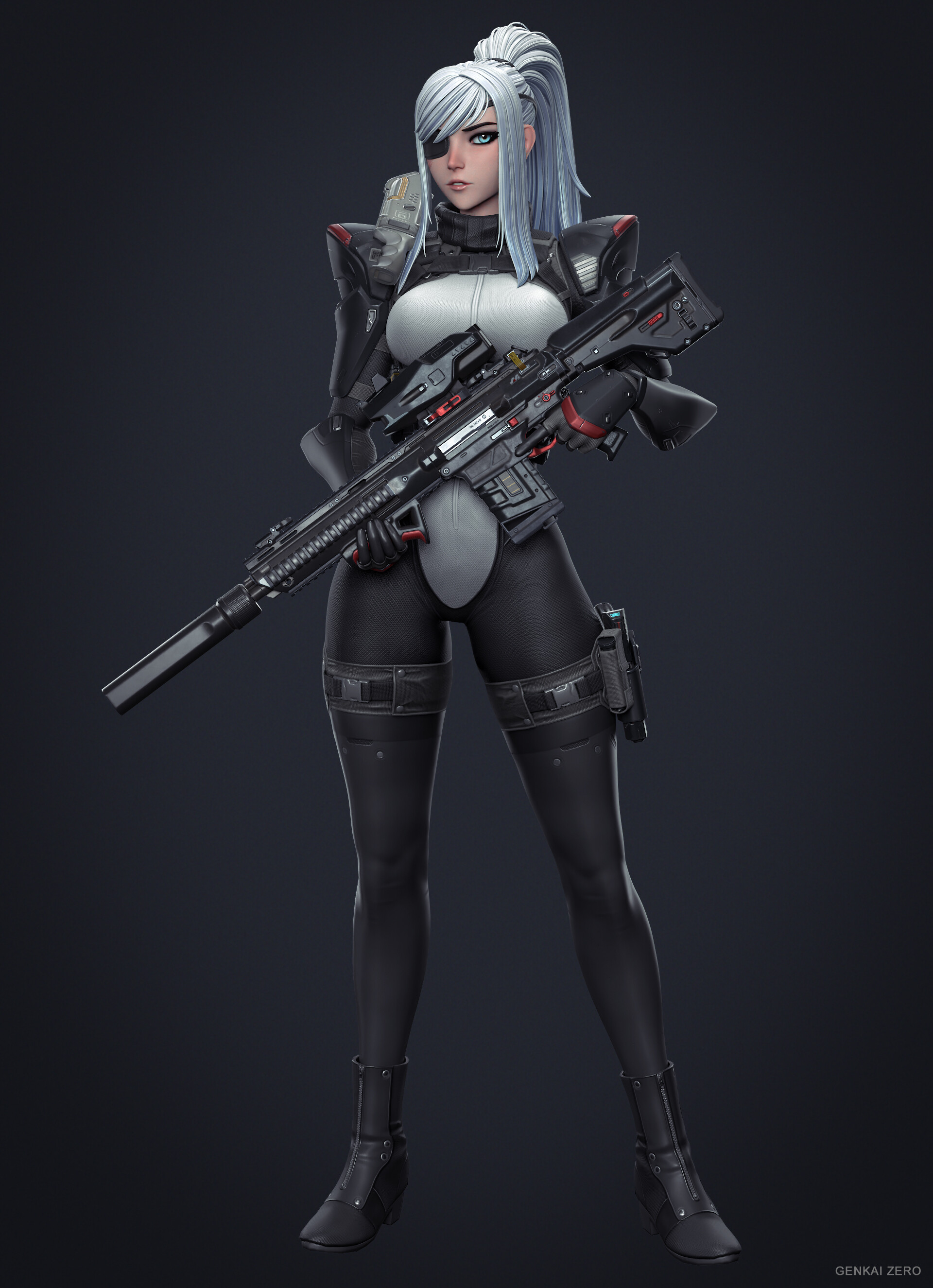Valestina Zervas by Jonathan Kuo. Valestina Zervas, warrior girl