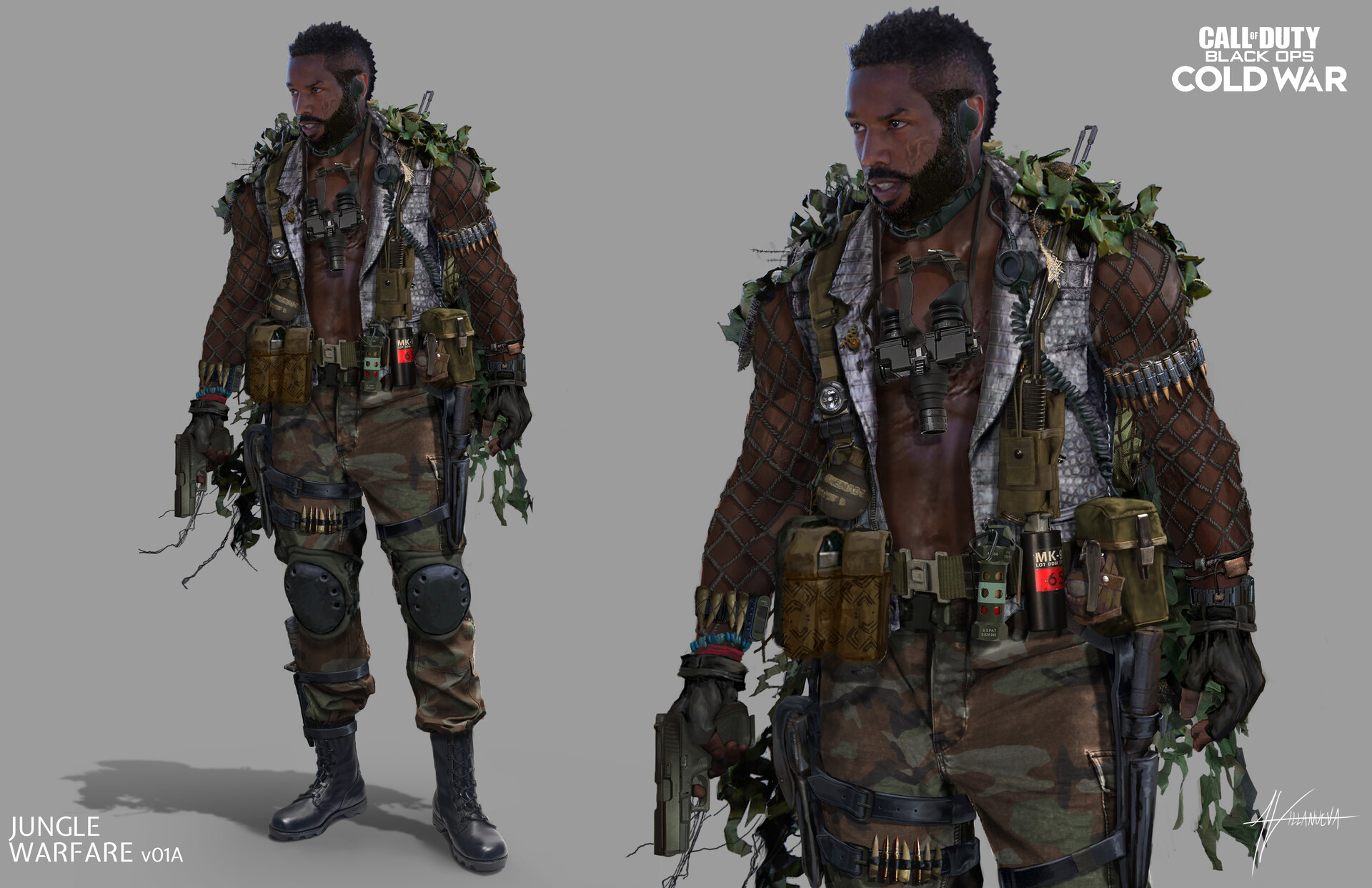 ArtStation Call of Duty Black Ops Cold War Jungle Warfare operator