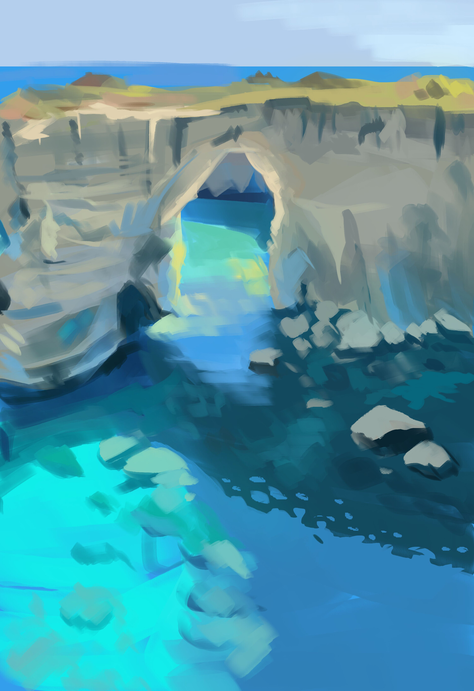 ArtStation - Environment Color Study #1