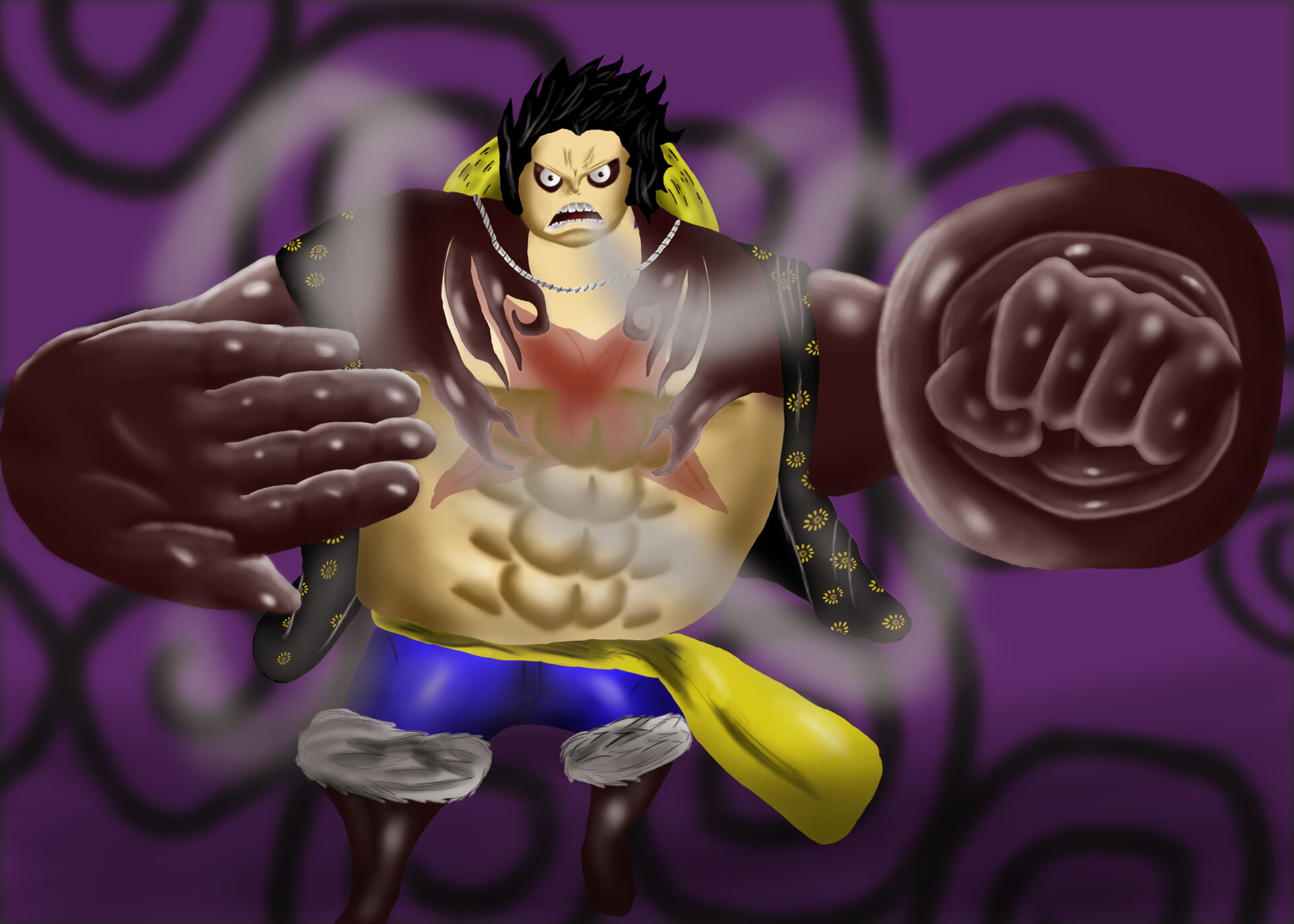 Artstation Gear 4 Luffy Monkey D