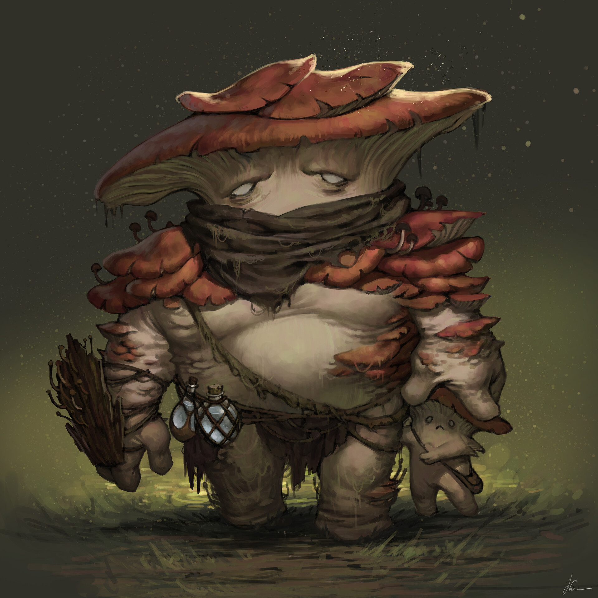 ArtStation - A mushroom and his son