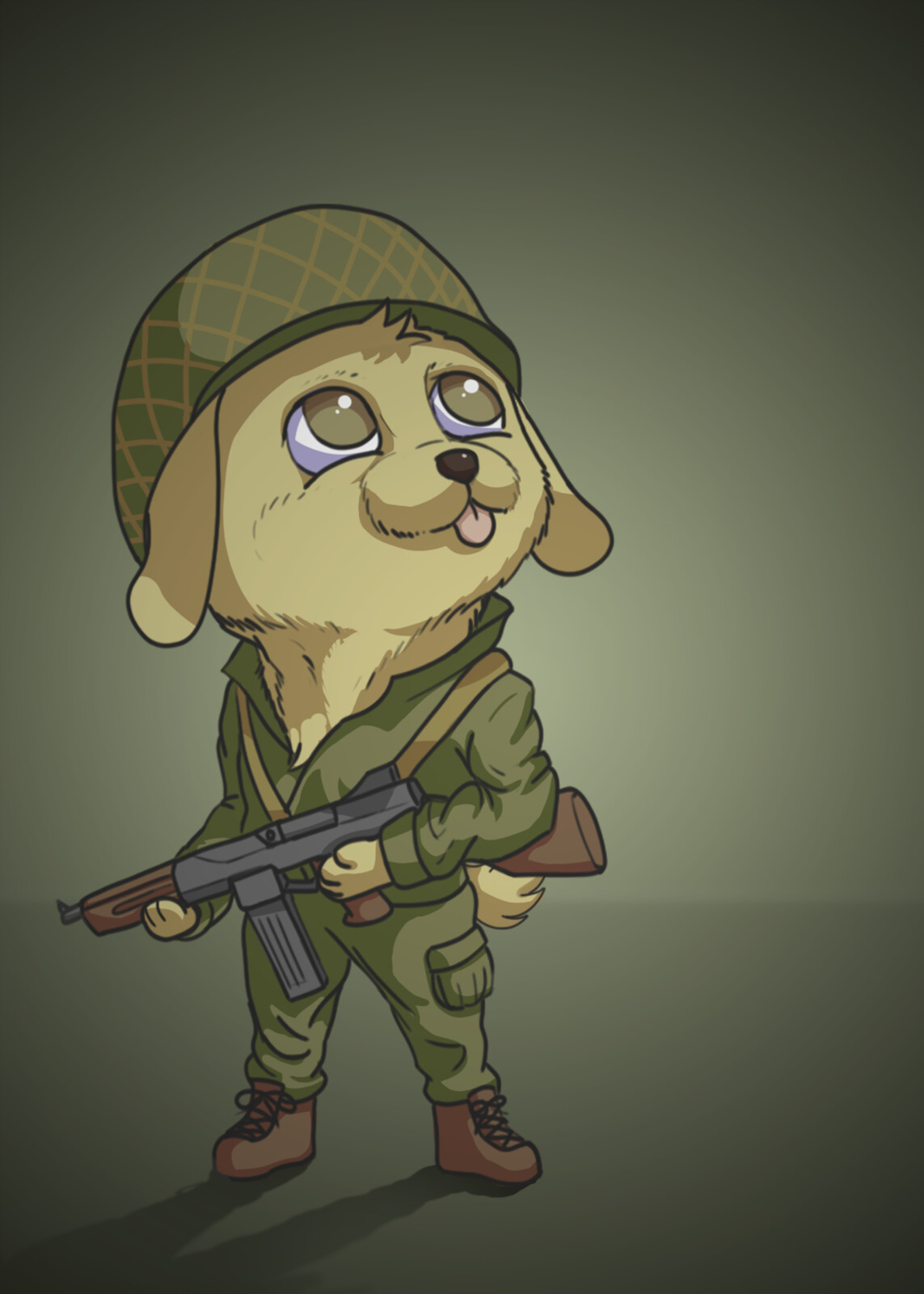 Soldier Doggo