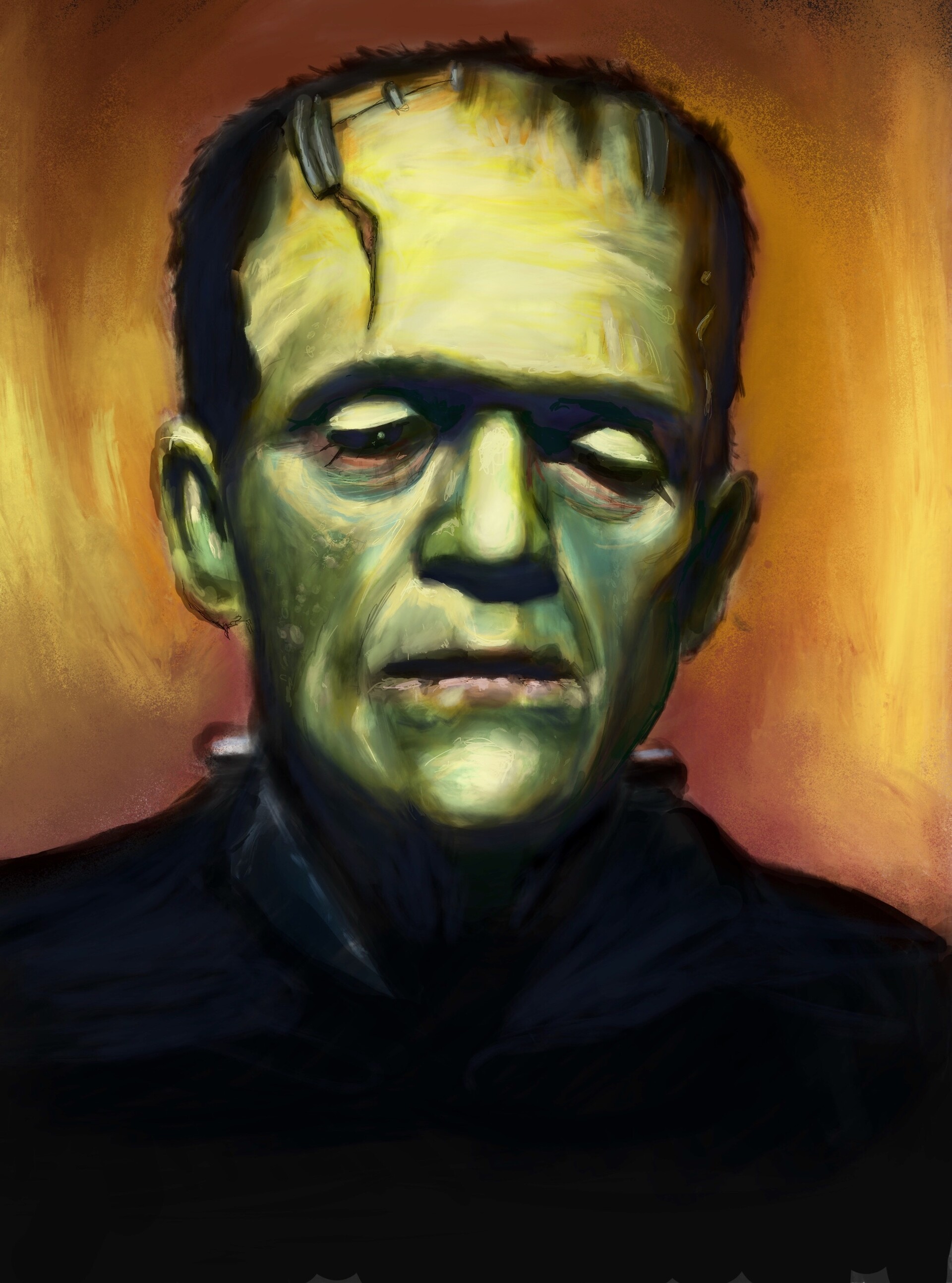 ArtStation - Frankenstein color study A