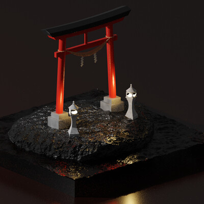 ArtStation - 神社モデリング ArtStation - 神社モデリング