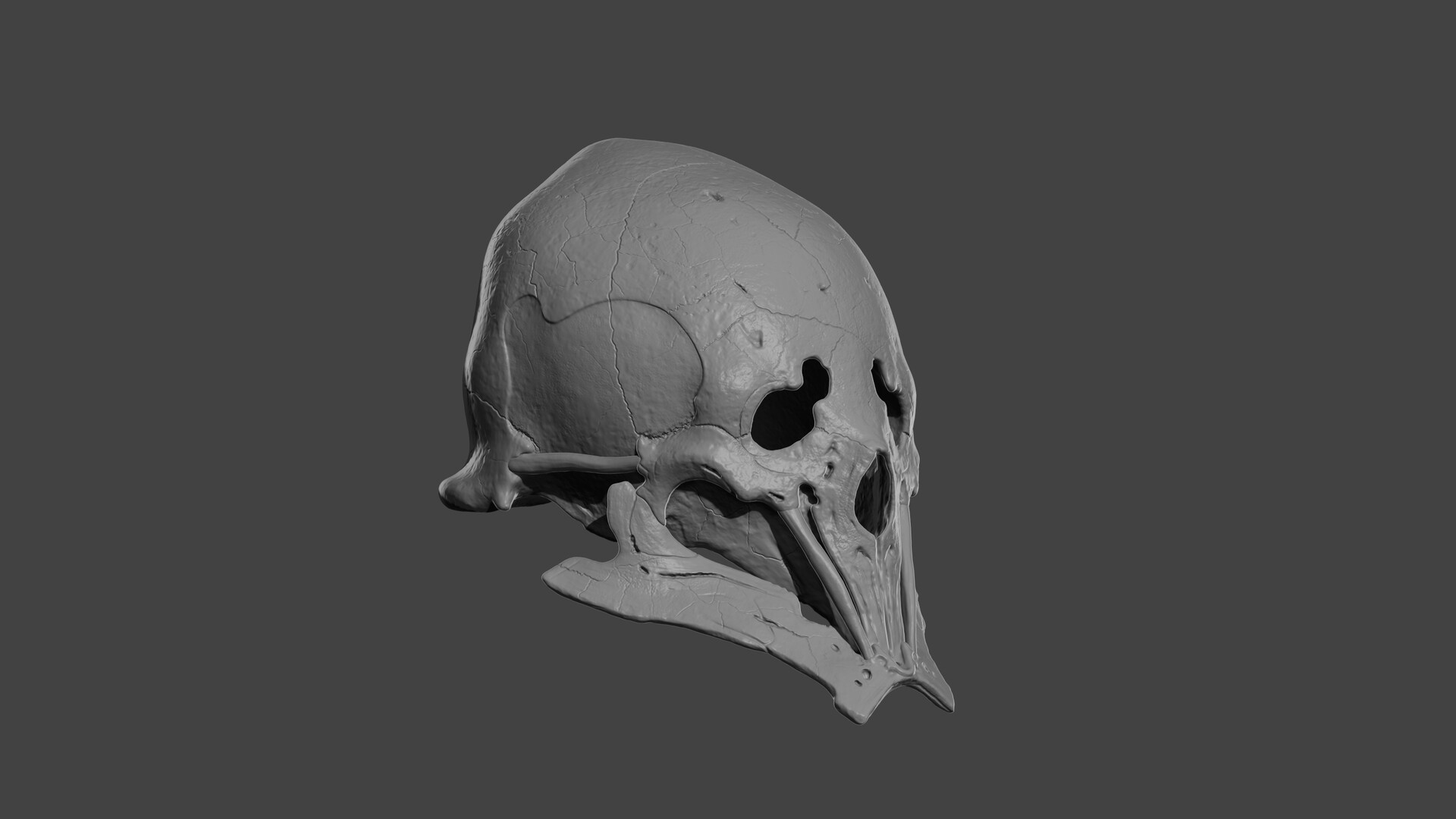 ArtStation - Scull Helmet Sculpted in ZBrush and Retopology in Maya
