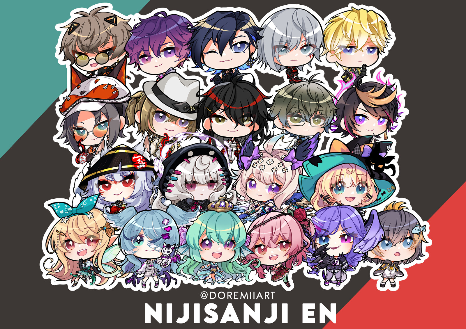 doreMii ♪ - Nijisanji EN Chibis Fanart