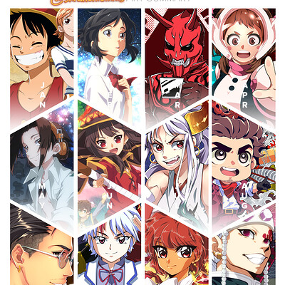 ArtStation - Manga Collage Wallpaper - Twin Star Exorcist