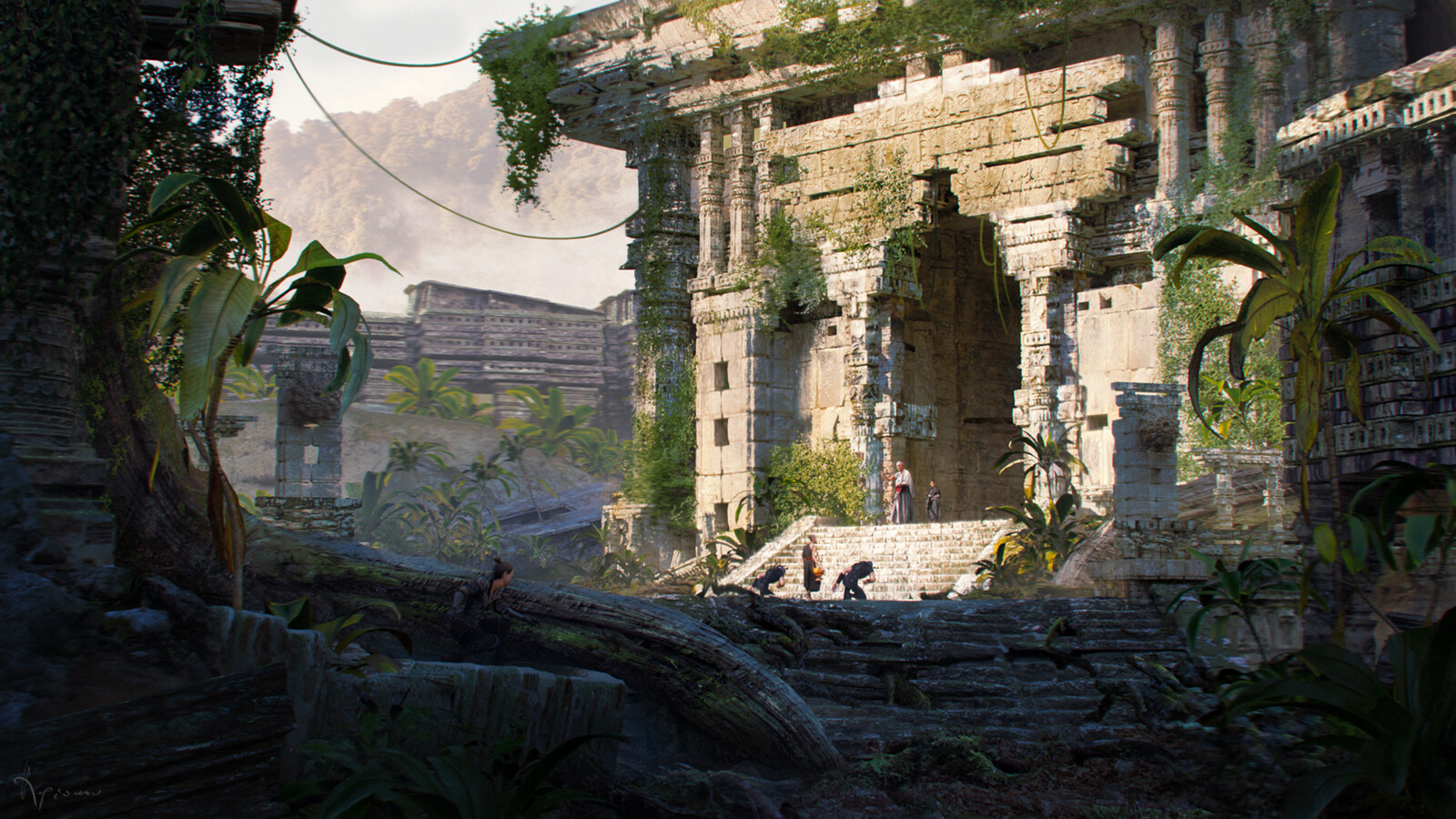 Jungle Temple Gate