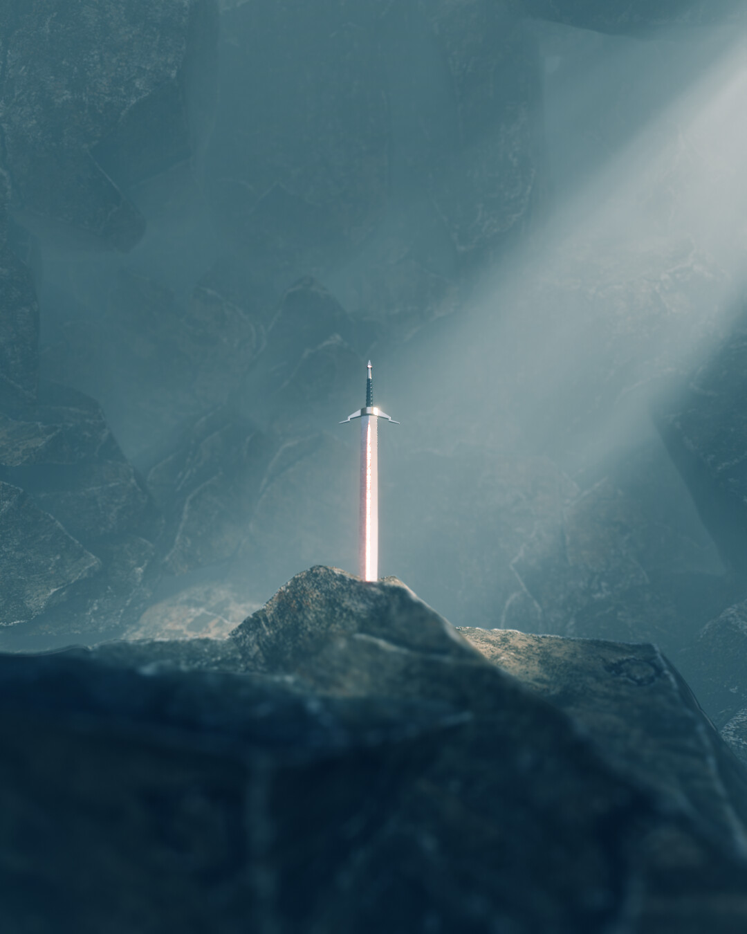 Matthew Ricci - Blender Project 02: Sword in Stone