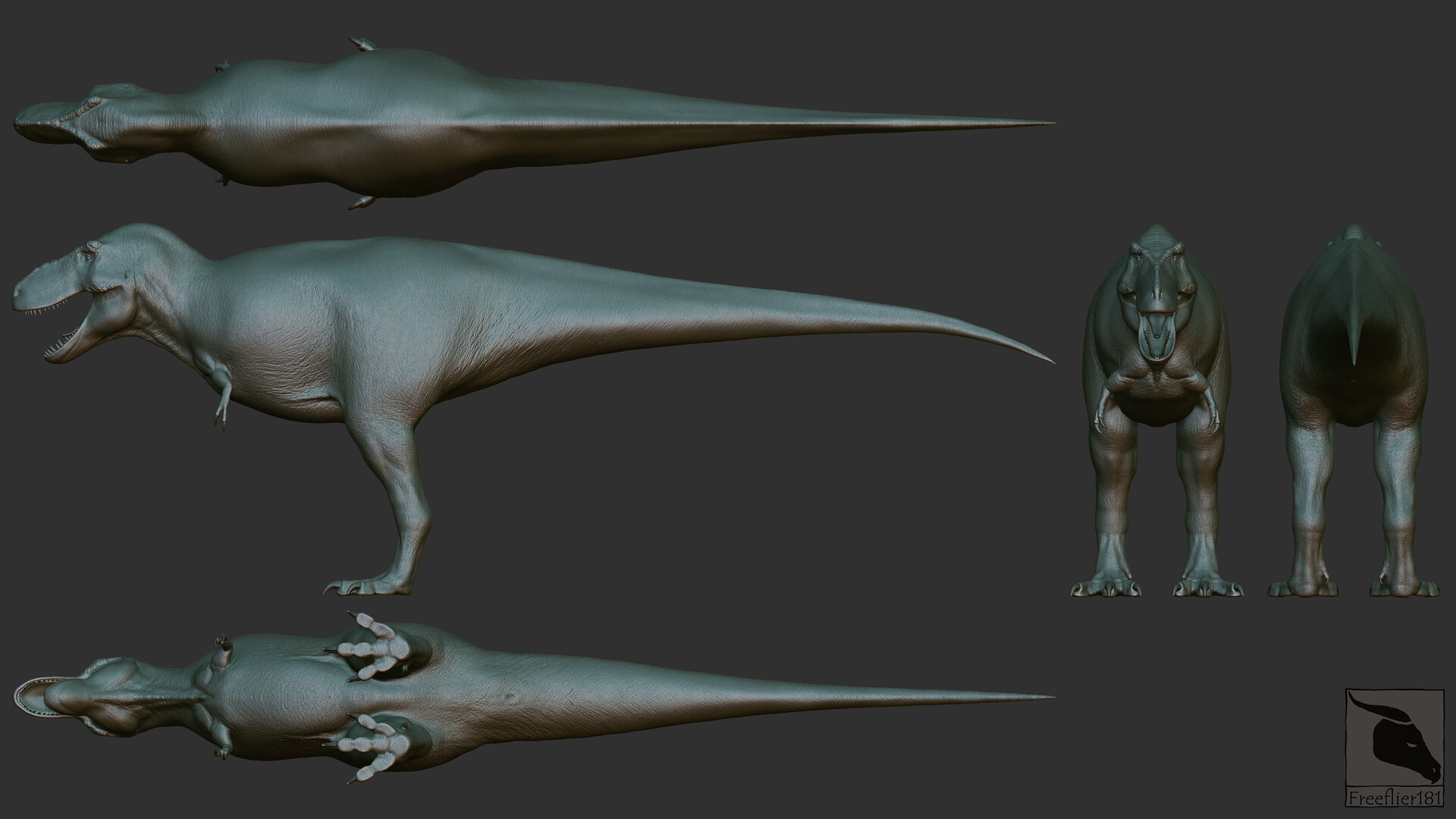 Nicole birk tyrannosaurus rex 3d model