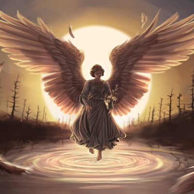 Marissa clement angel commission copy