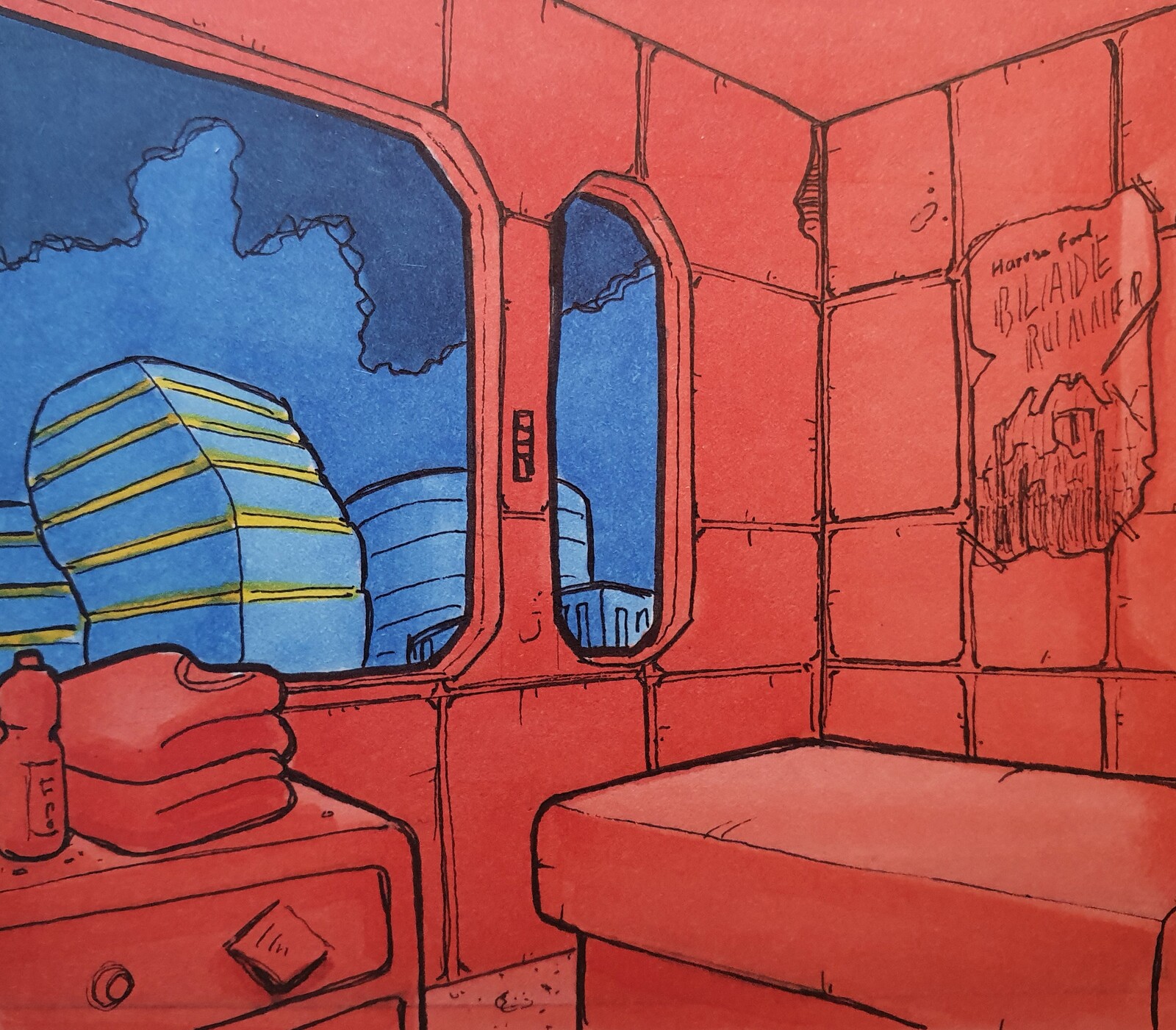 The red room. 
