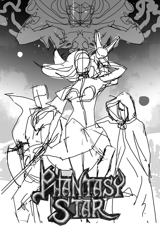 The digital scribble that started it all.