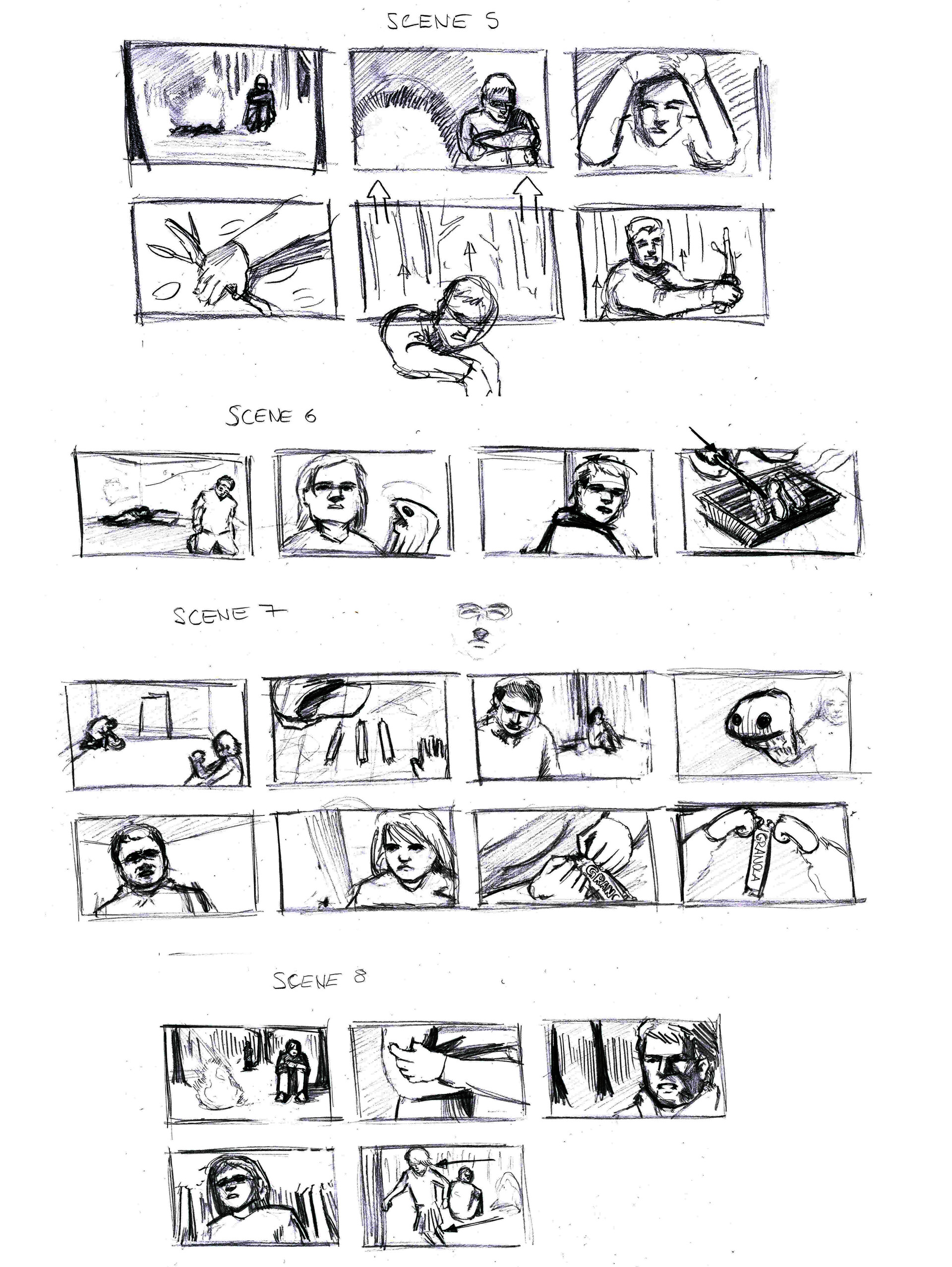 Sam Lawrie - Leave the Light On - Short Film - Storyboarded shotlist