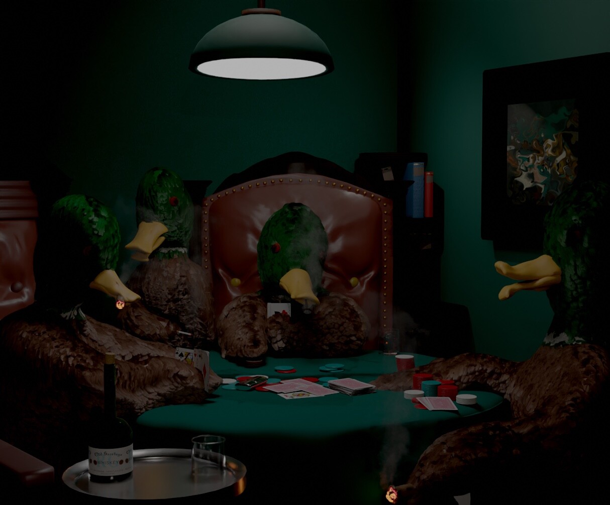 MikeTheDead Ducks Playing Poker