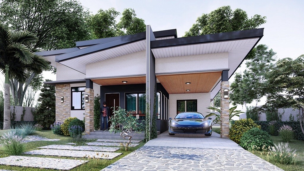 101 Mẫu Nhà Cấp 4 Mái Bằng 3 Phòng Ngủ Hiện Đại Đầy Đủ Tiện Nghi