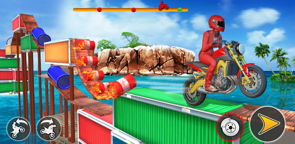 ArtStation - Stunt Bike Game CG Screenshots Blender