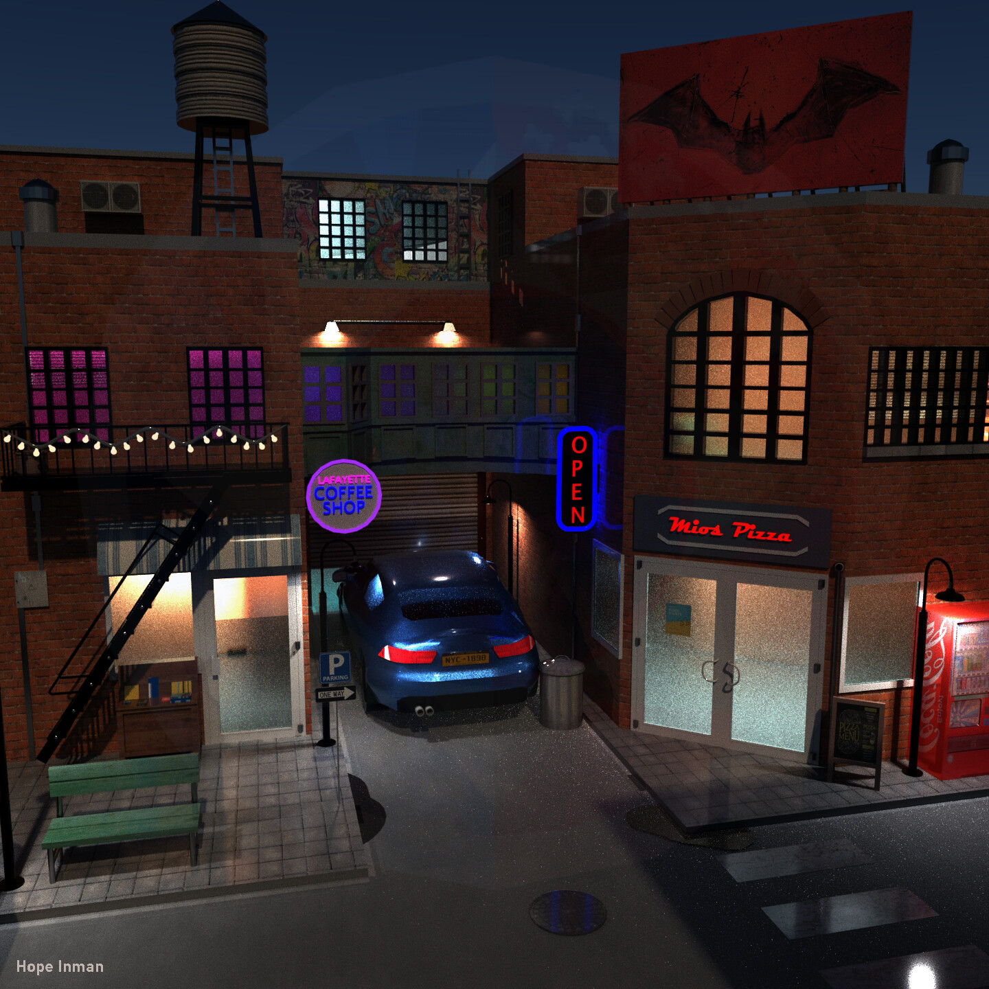 ArtStation - New York Alleyway