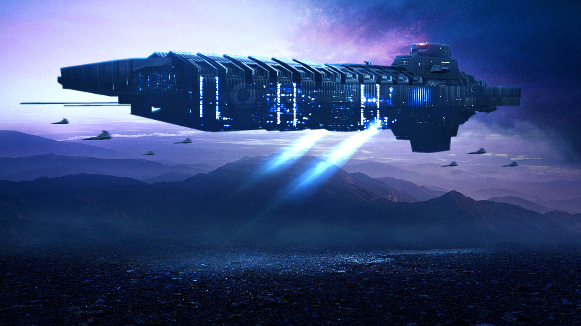 ArtStation SciFi Big Ship