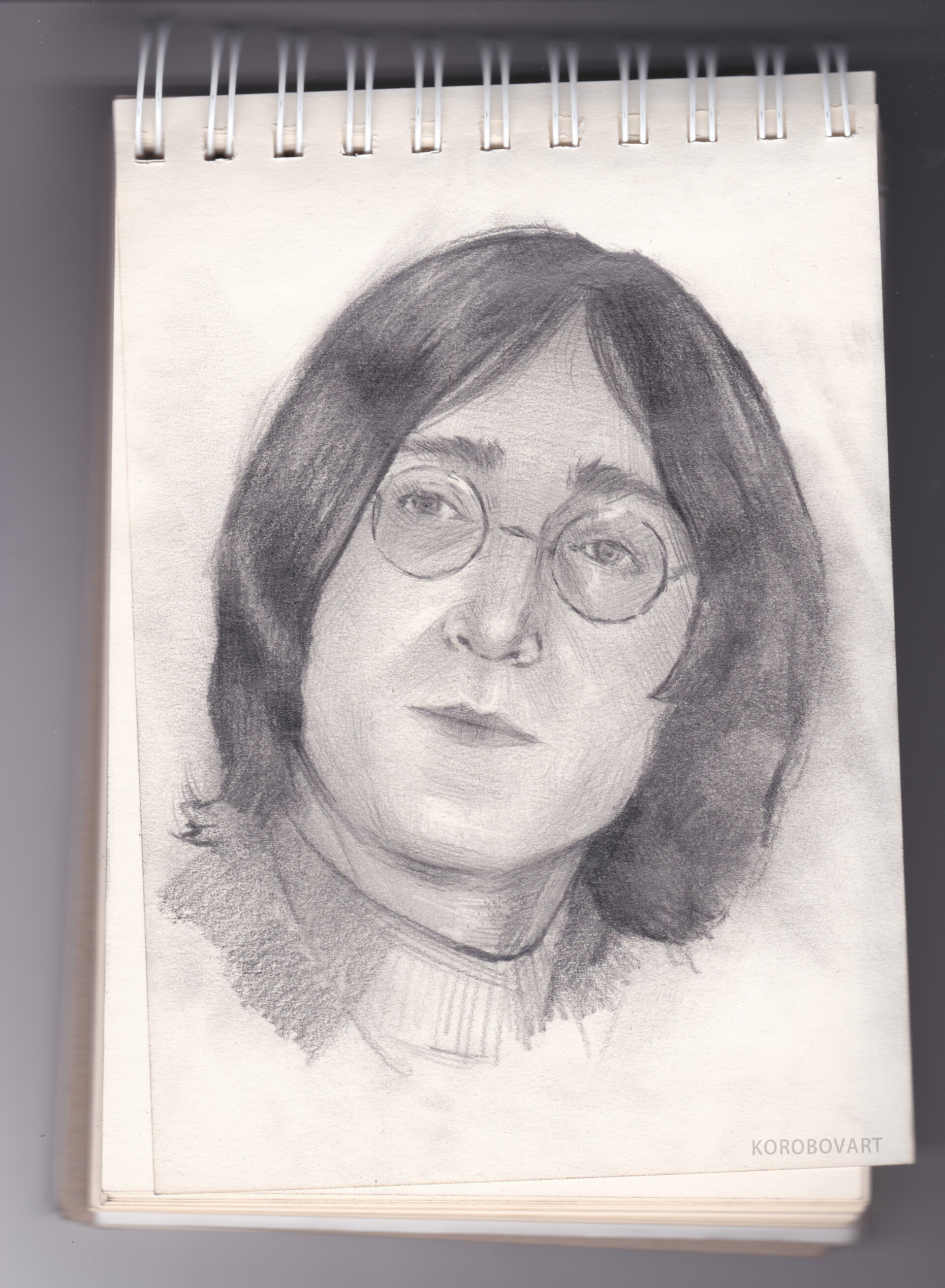 Pencil drawing of John Lennon Caricature  Stock Editorial Photo   petercoupe 31247199