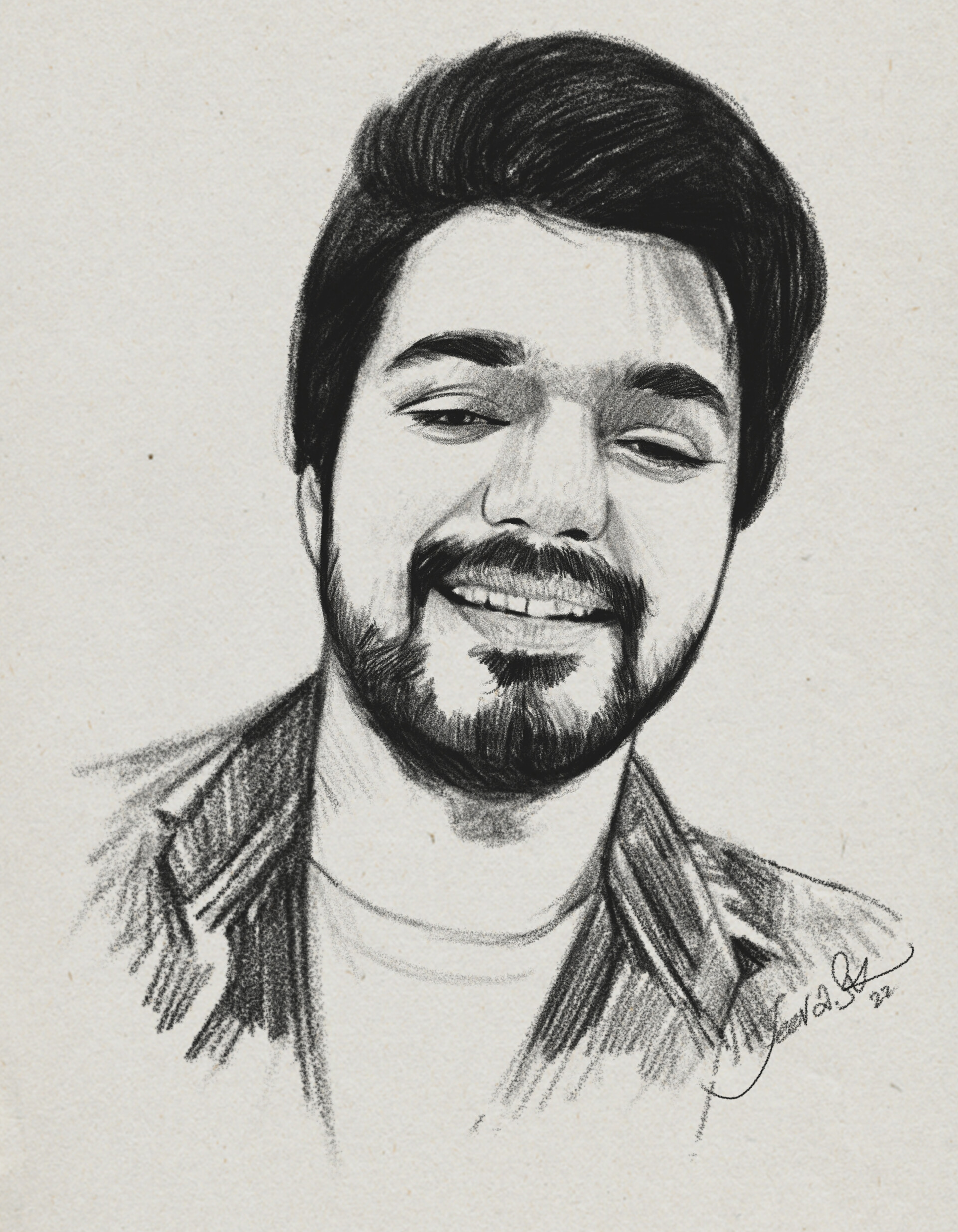 Drawing Thalapathy Vijay || Timelapse video | Pencil sketch portrait, Pencil  portrait, Time lapse video
