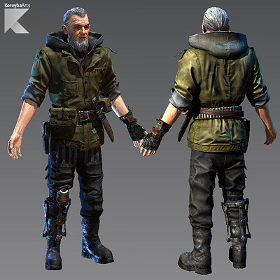 K o r e y b a cg 3d character koreyba arts vladimir low poly all textures 01