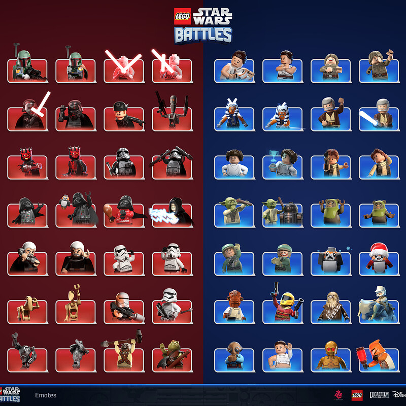 Lego Star Wars Battles - Emotes